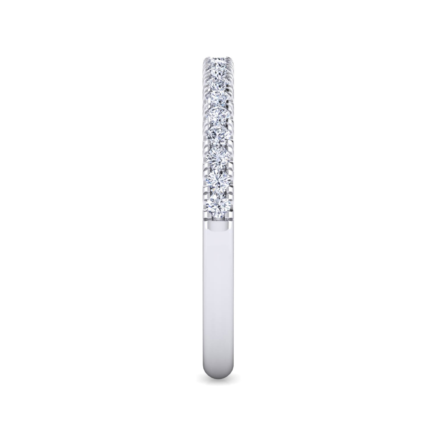 Matching Wedding Band in 14K White Gold, photograph 4
