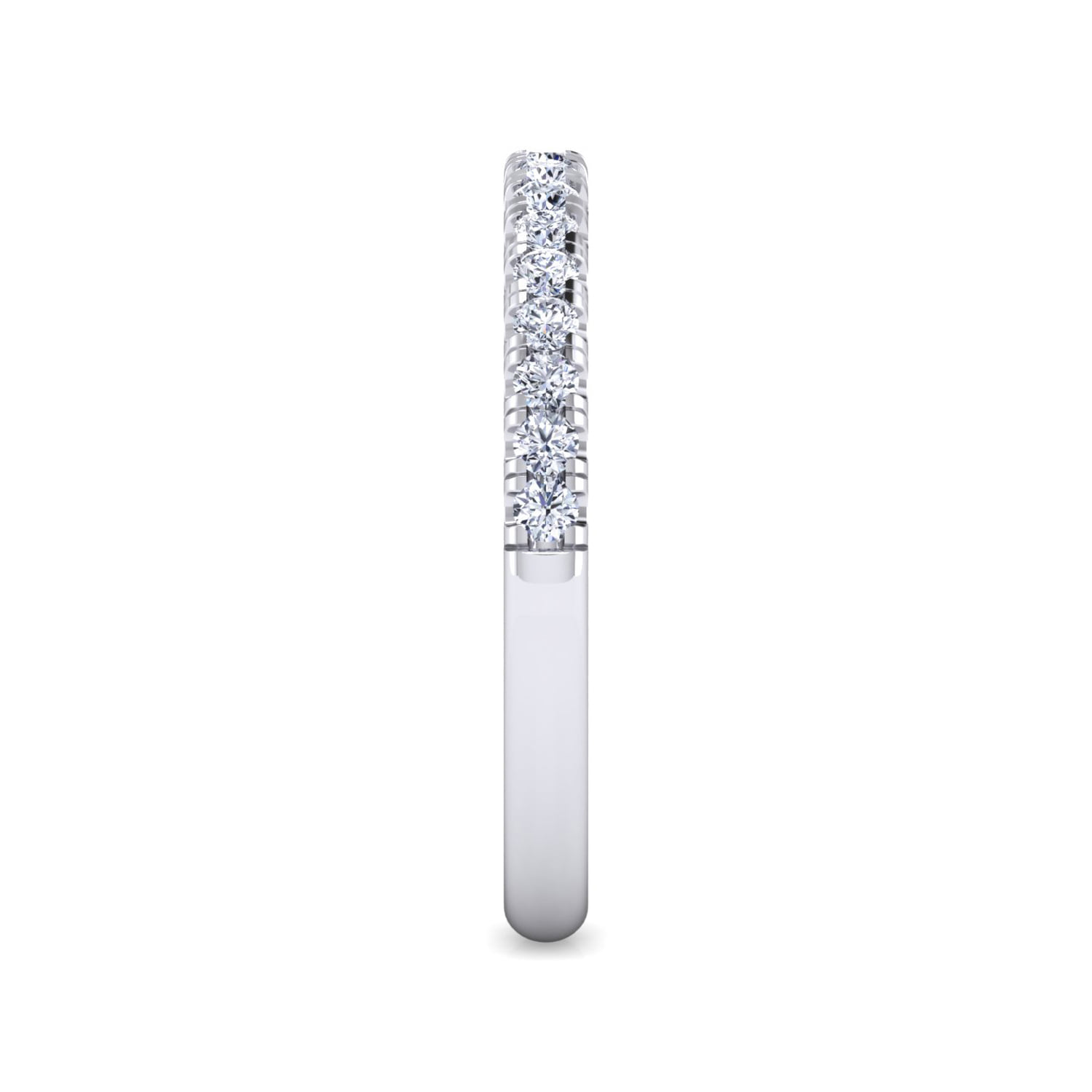 Matching Wedding Band in 14K White Gold, photograph 4