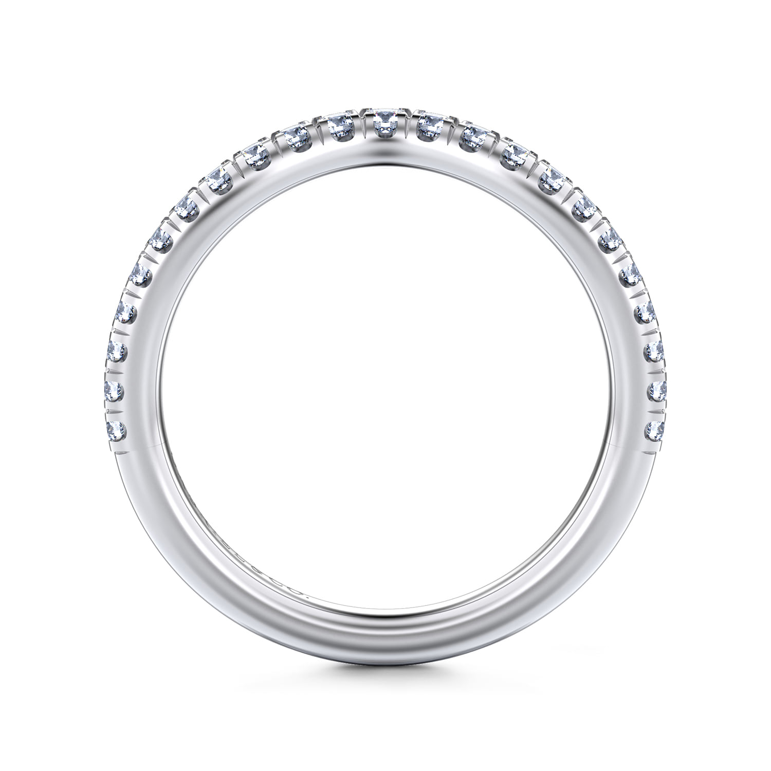 Matching Wedding Band in 14K White Gold, photograph 2