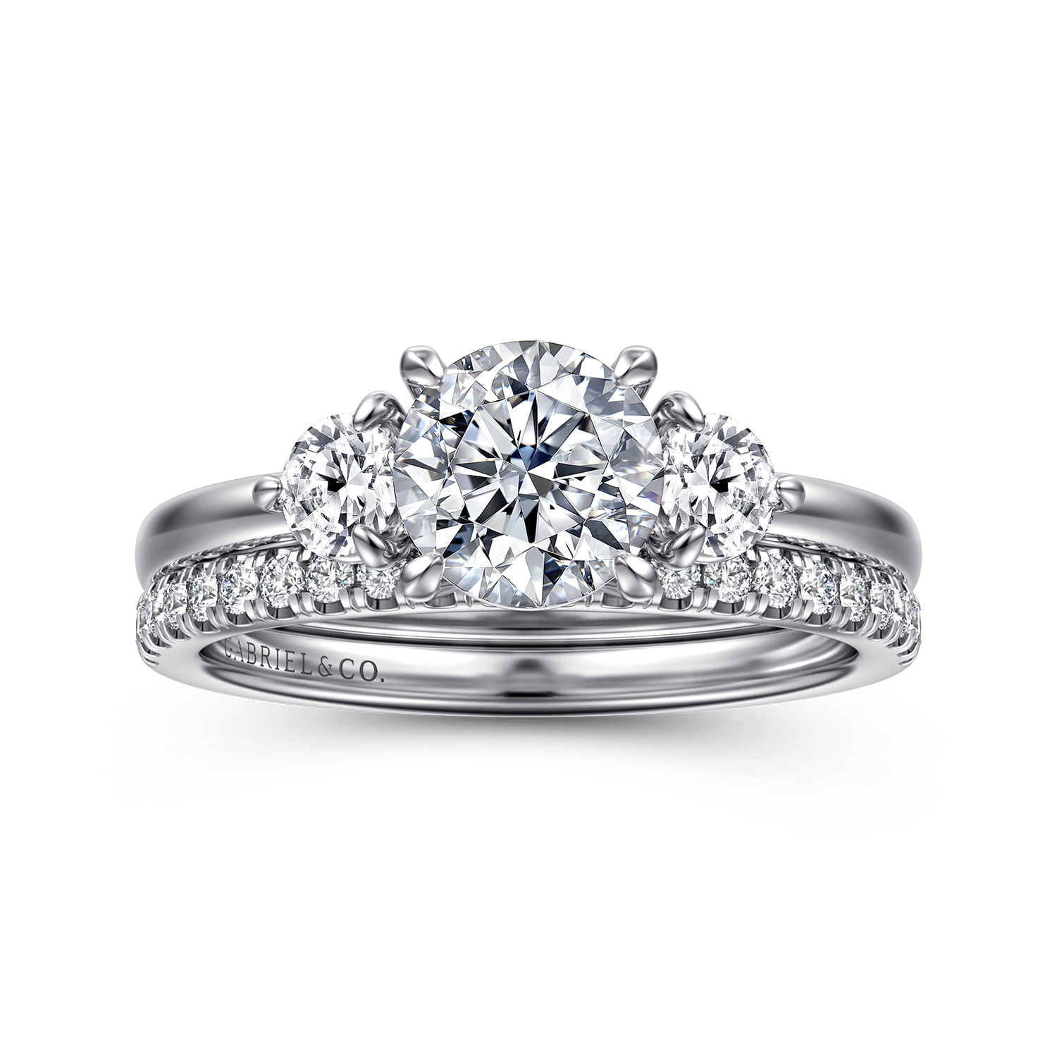 Matching Wedding Band in 14K White Gold, photograph 4