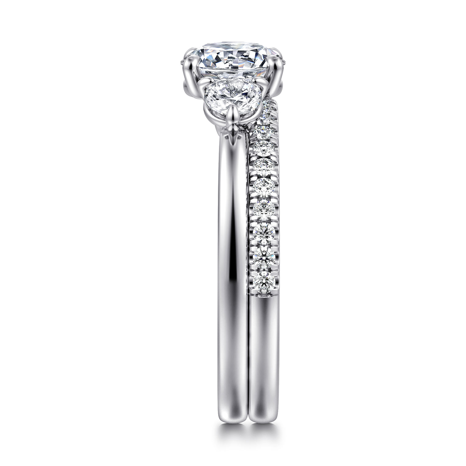 Matching Wedding Band in 14K White Gold, photograph 5