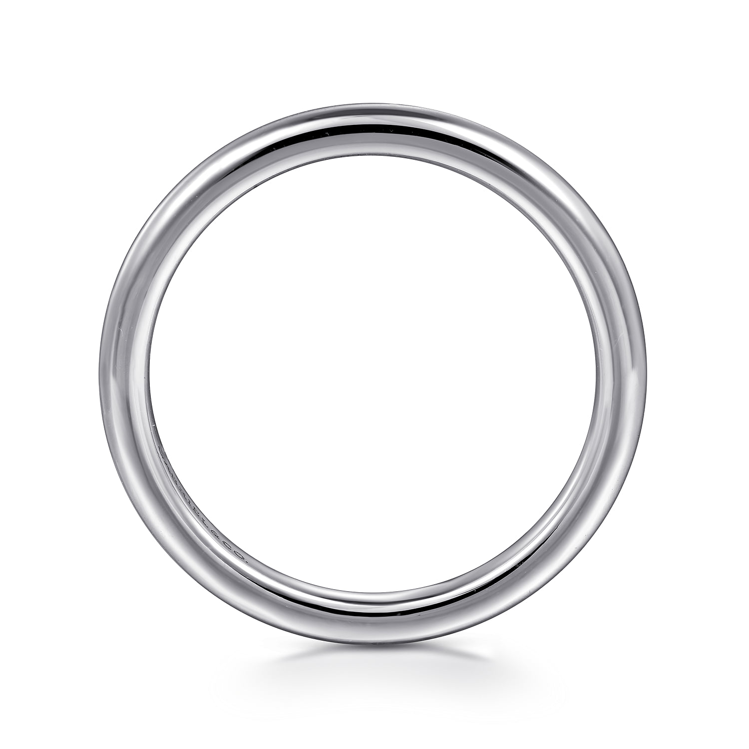 Diamond Wedding Band in 14K White Gold, photograph 2