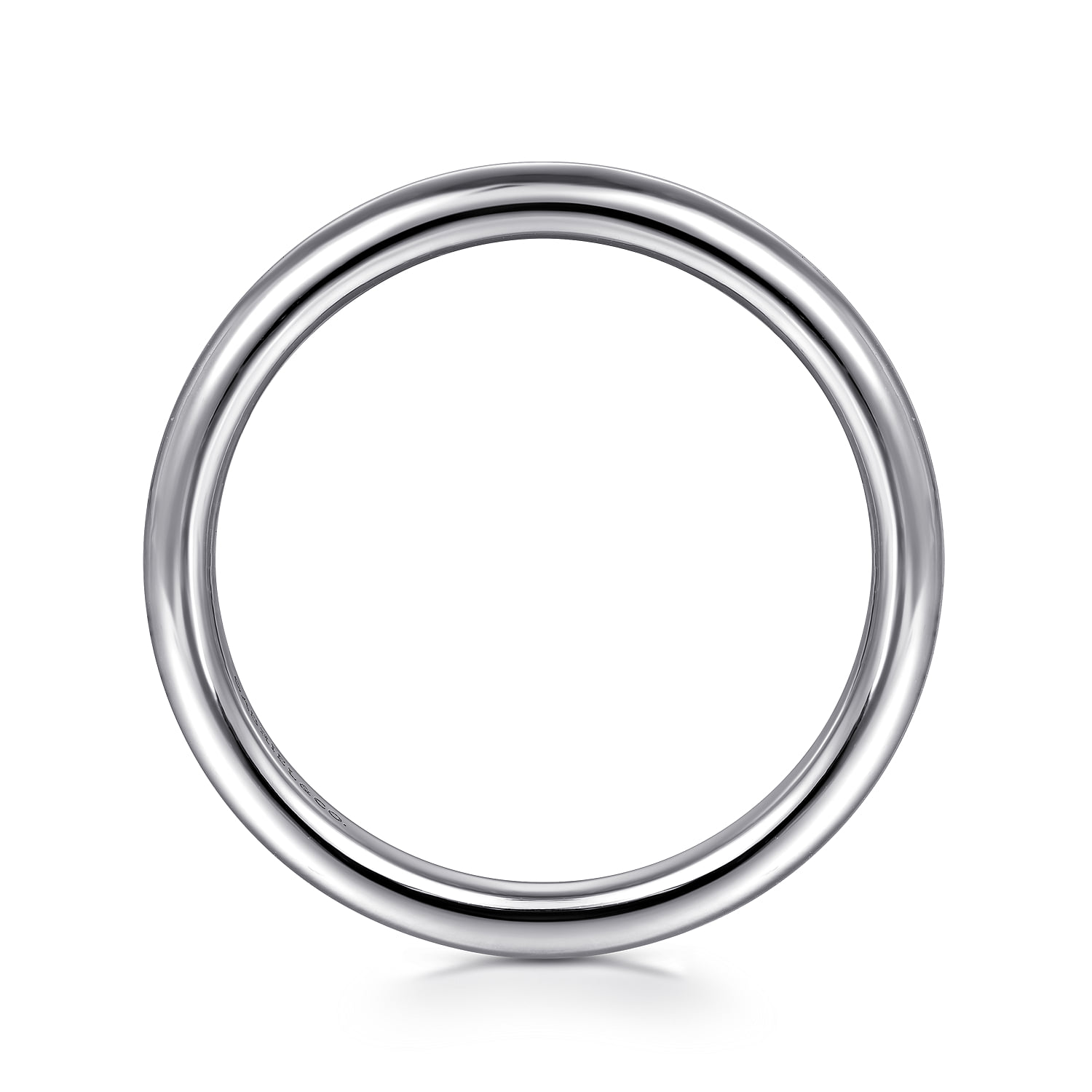 Diamond Wedding Band in 14K White Gold, photograph 2