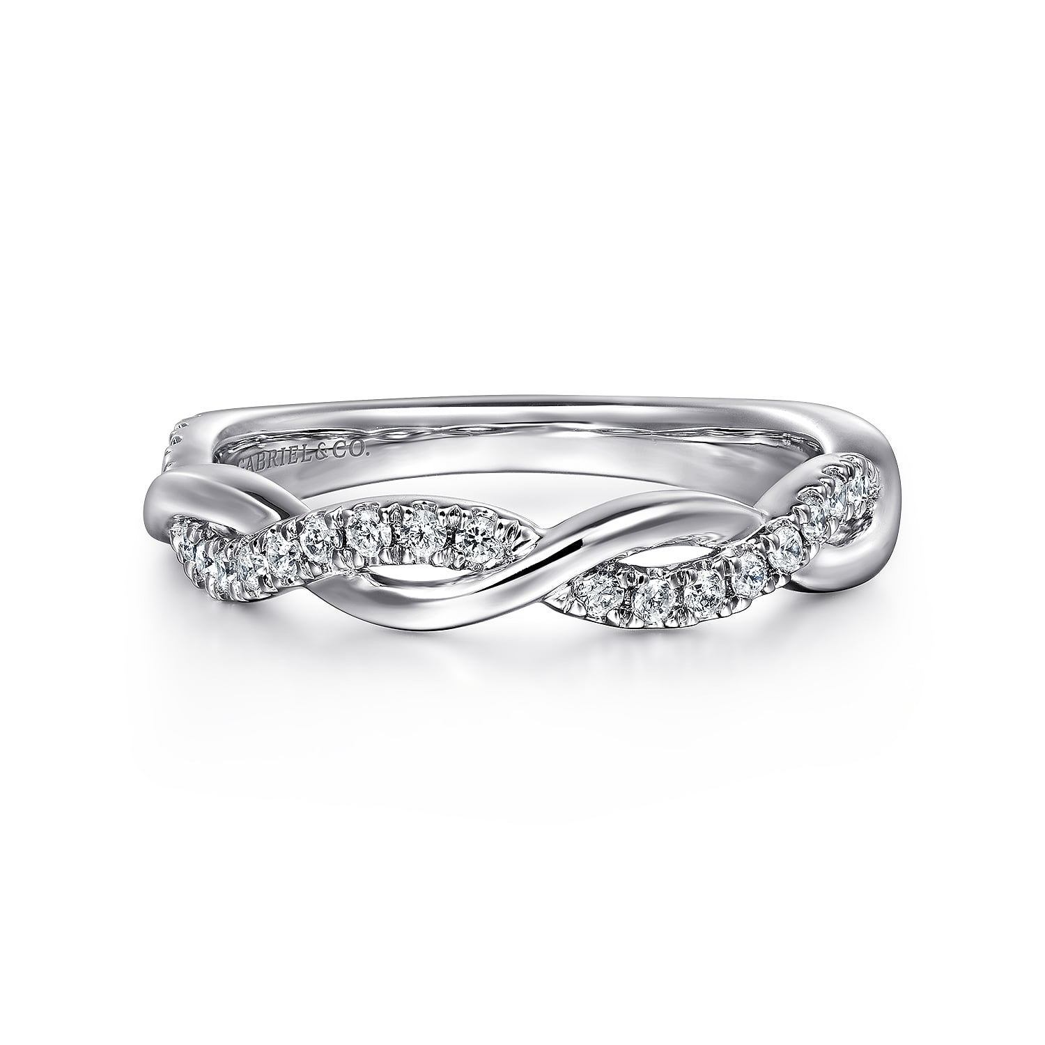 Diamond Wedding Band in 14K White Gold