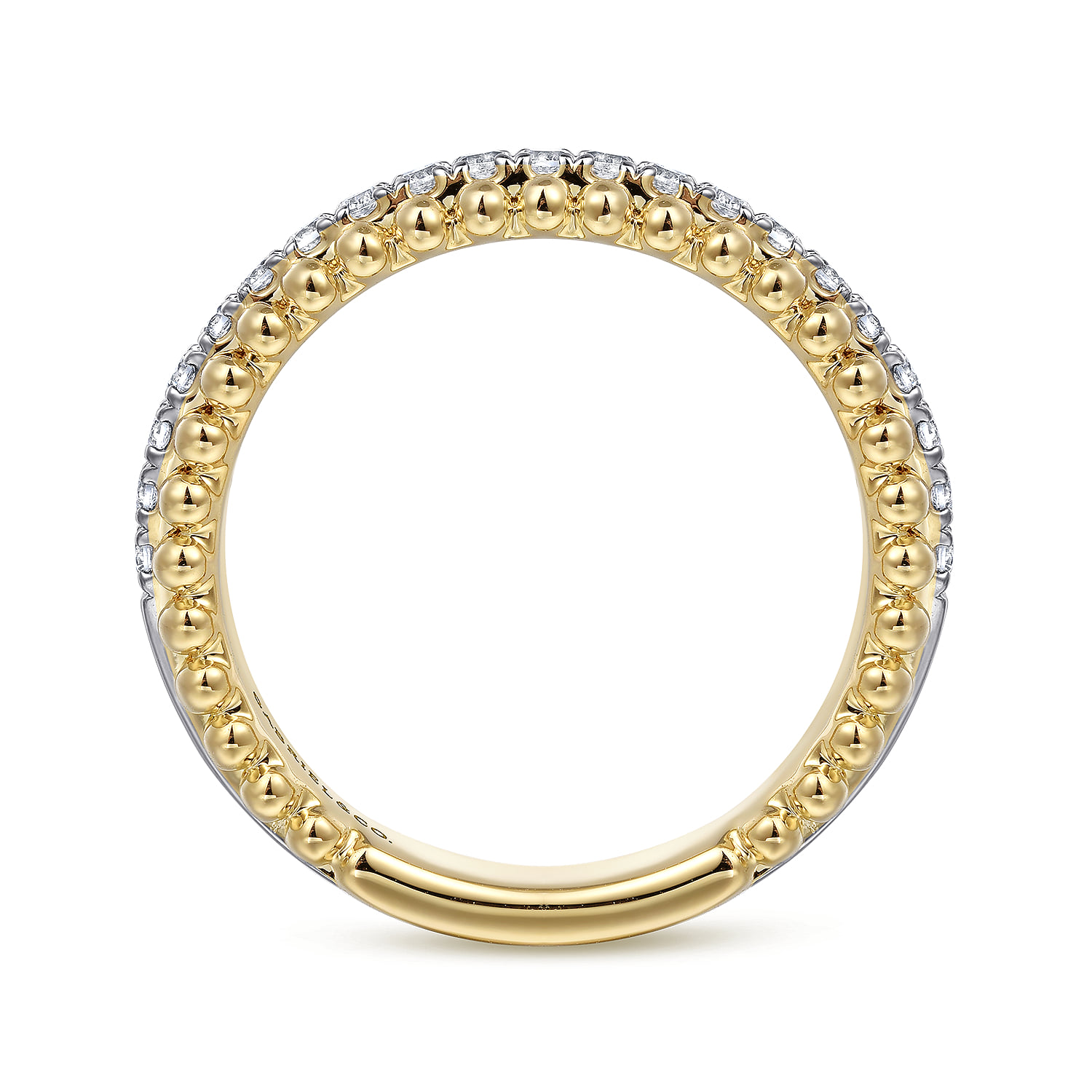 Matching Wedding Band in 14K White/Yellow Gold, photograph 2