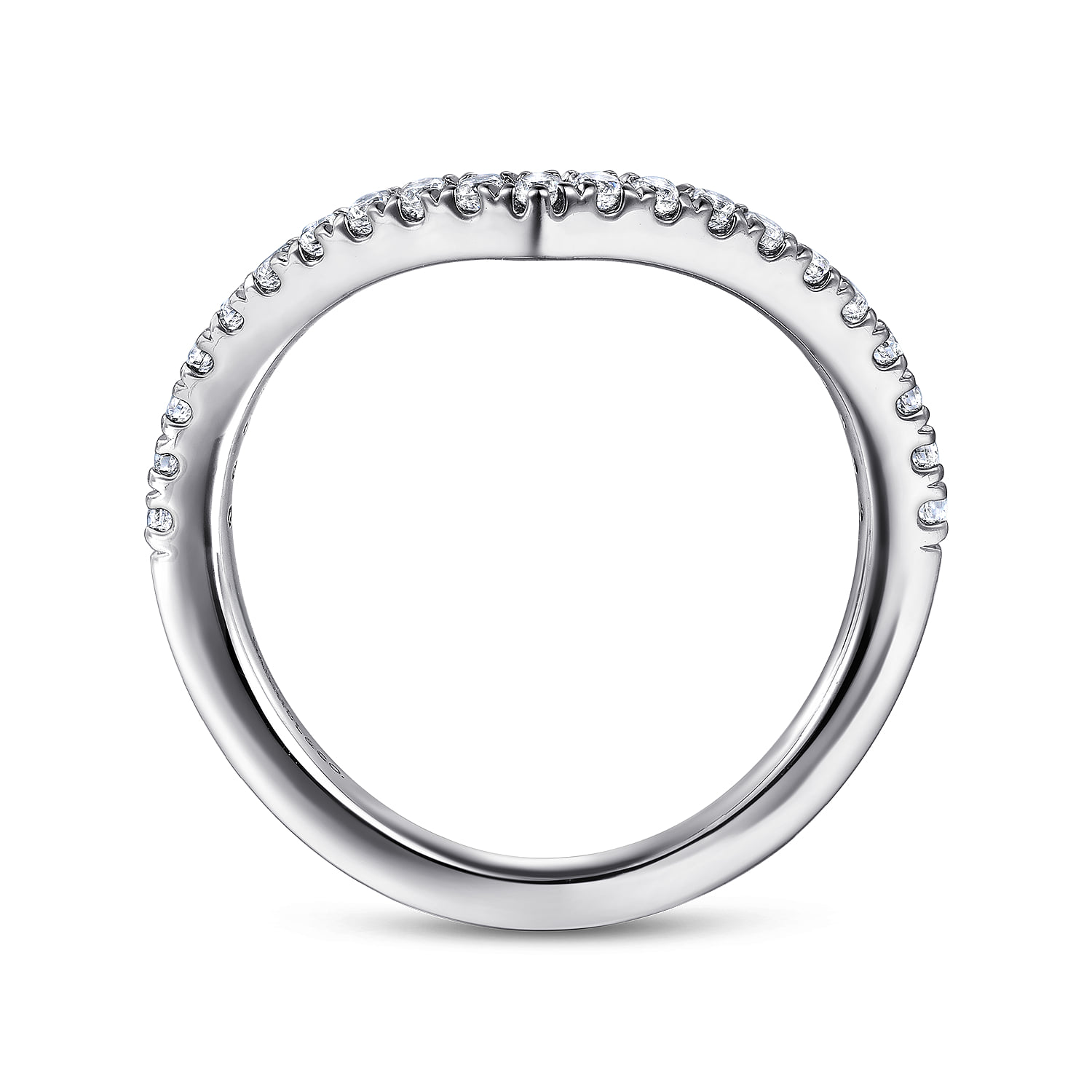 Matching Wedding Band in 14K White Gold, photograph 2