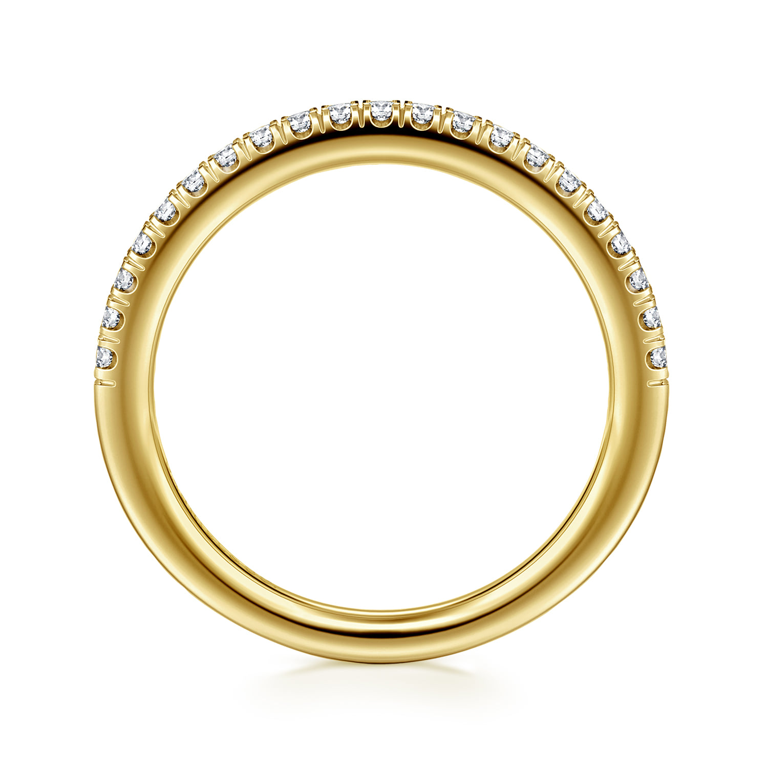 Diamond Matching Wedding Band in 14K Yellow Gold, photograph 2