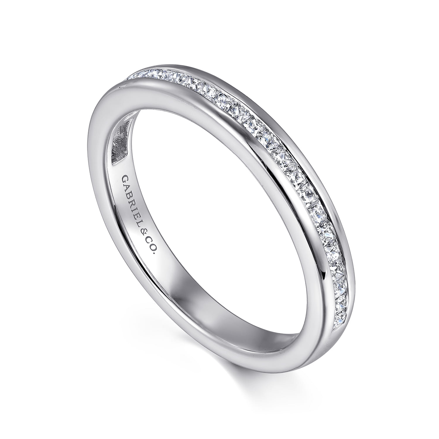 Matching Wedding Band in 14K White Gold, photograph 3