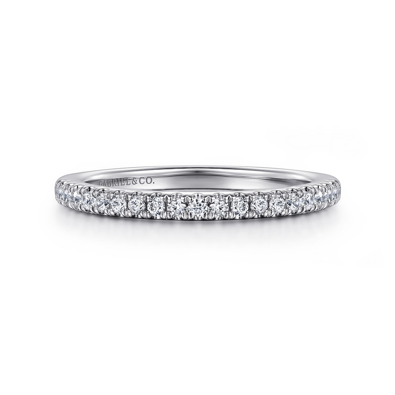 Matching Diamond Wedding Band in 14K White Gold