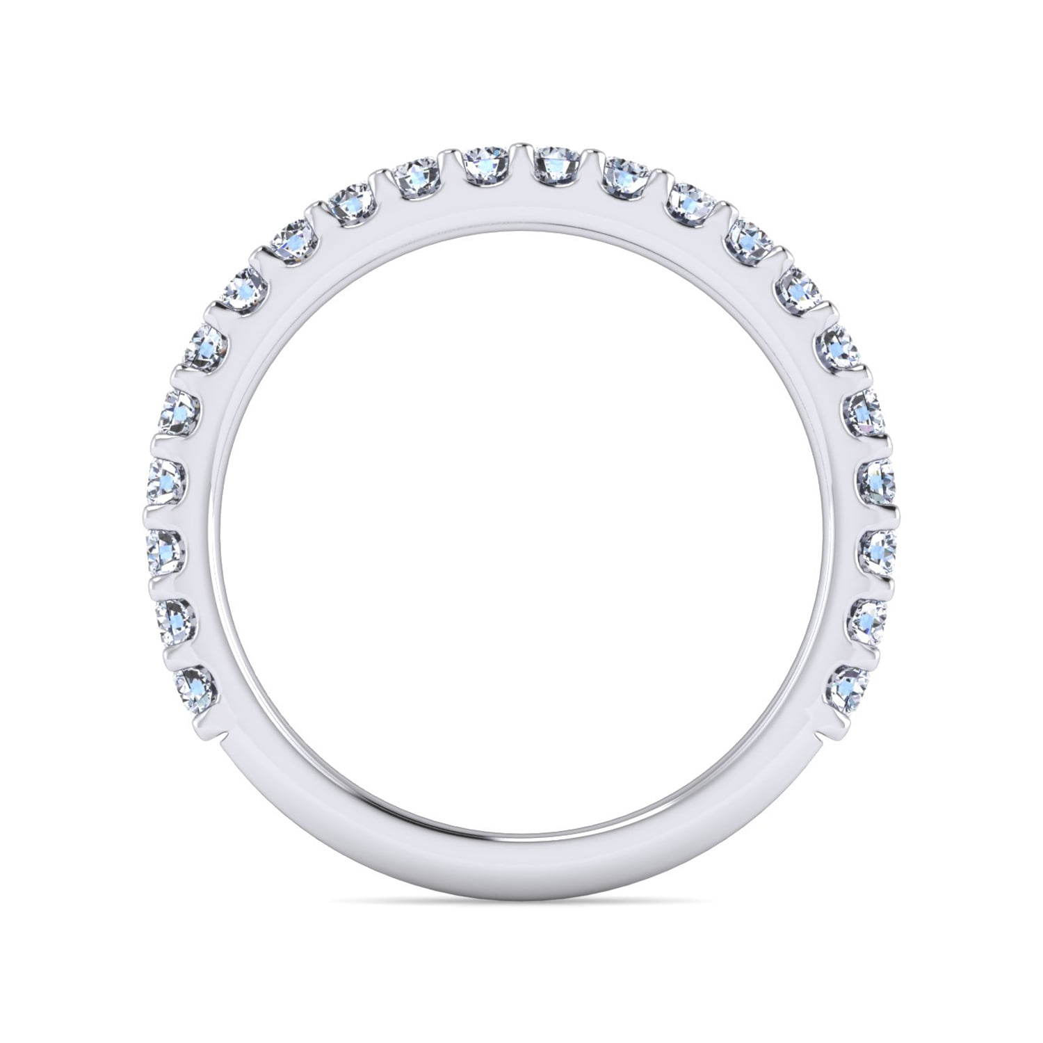 Matching Wedding Band in 14K White Gold, photograph 2