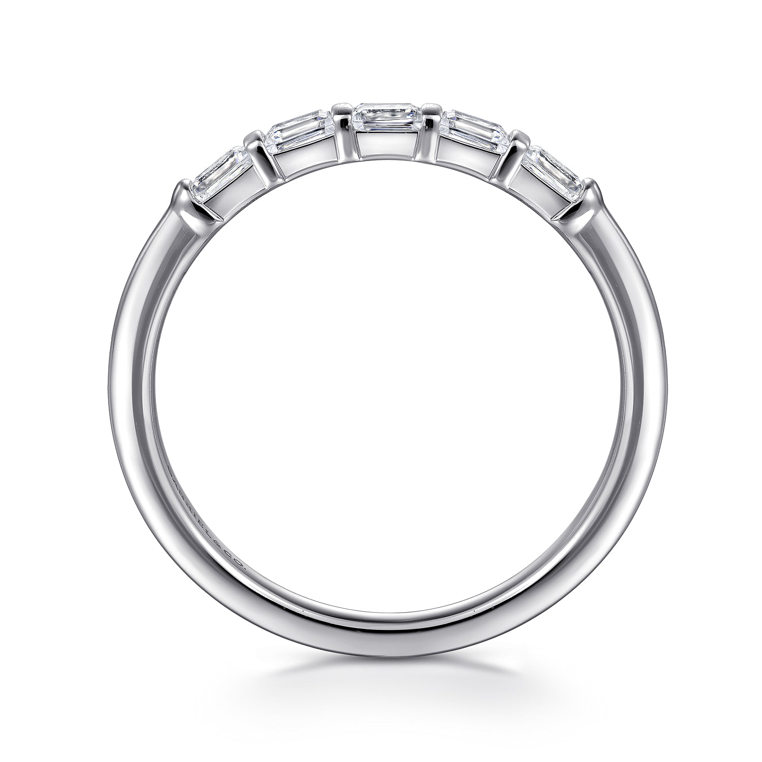 Matching Diamond Wedding Band in 14K White Gold, photograph 2