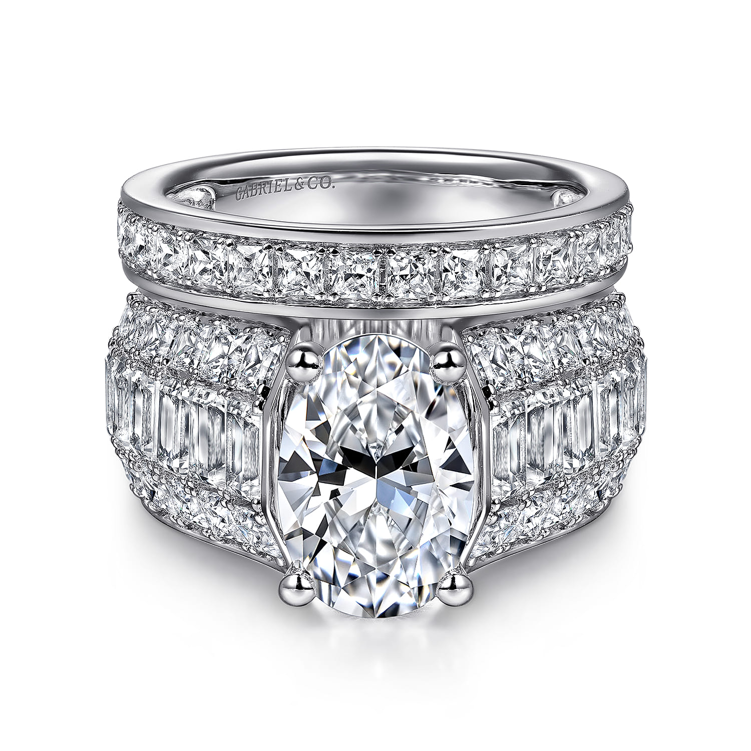 Diamond Wedding Band in 14K White Gold, photograph 4
