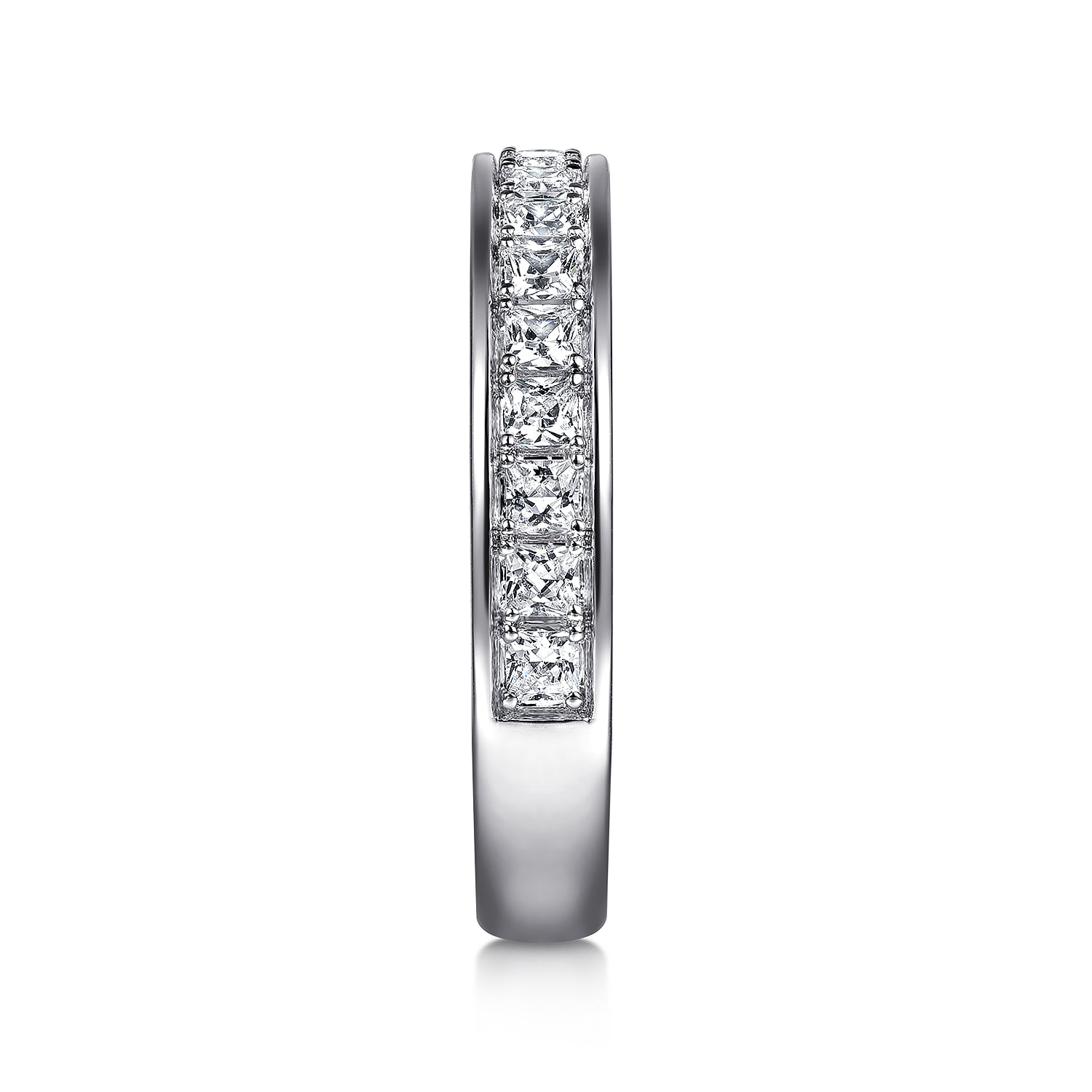 Diamond Wedding Band in 14K White Gold, photograph 5