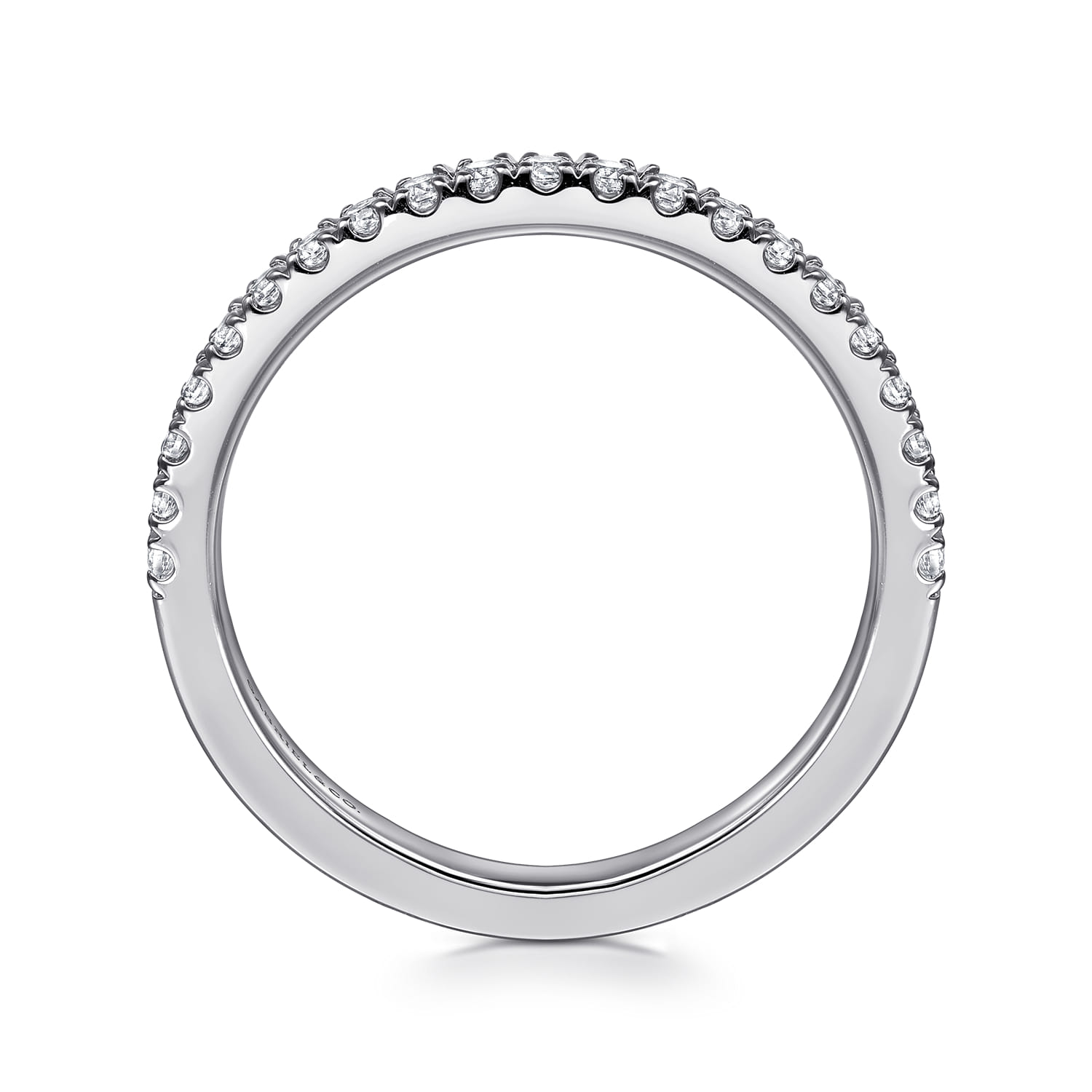 Matching Diamond Wedding Band in 14K White Gold, photograph 2