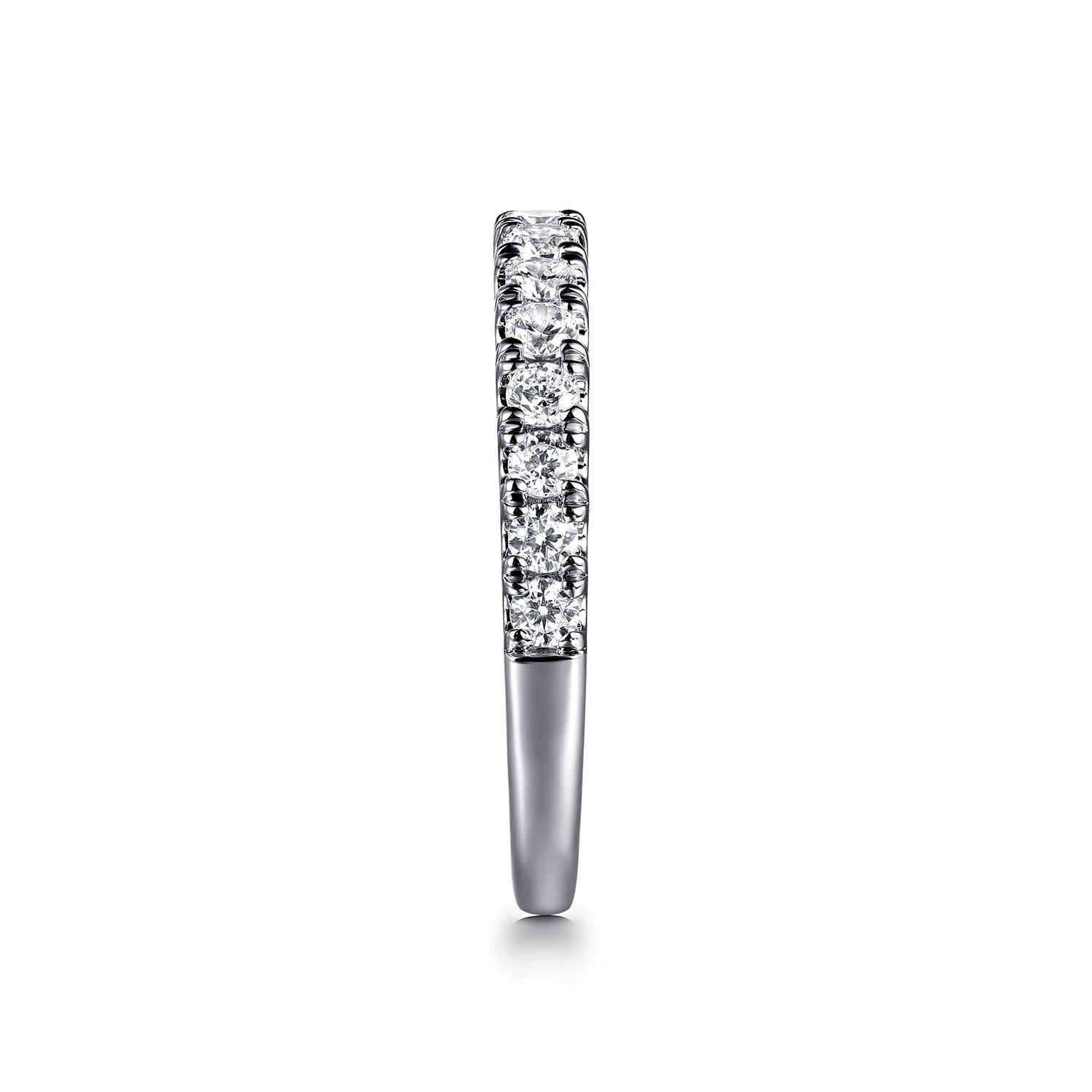 Diamond Wedding Band in 14K White Gold, photograph 5