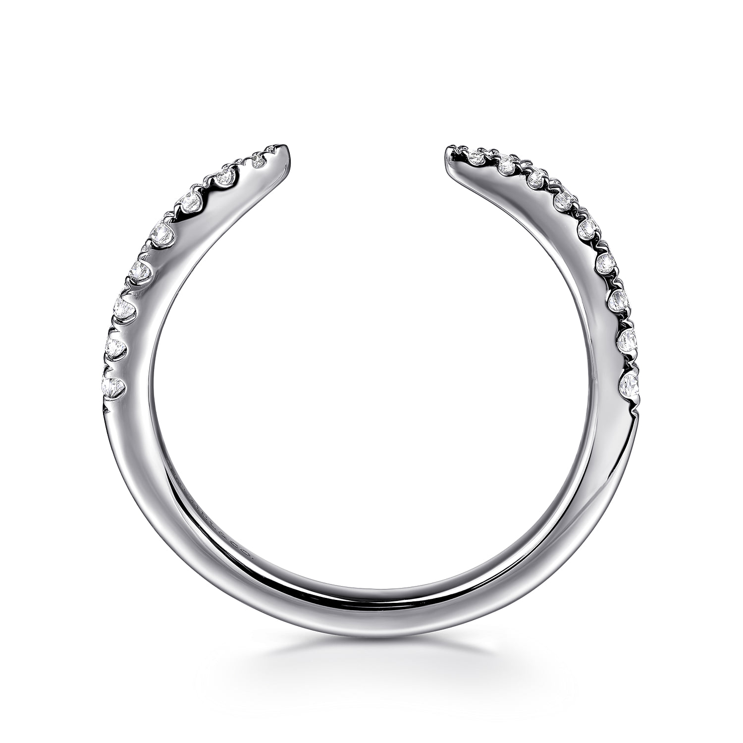 Diamond Wedding Band in 14K White Gold, photograph 2