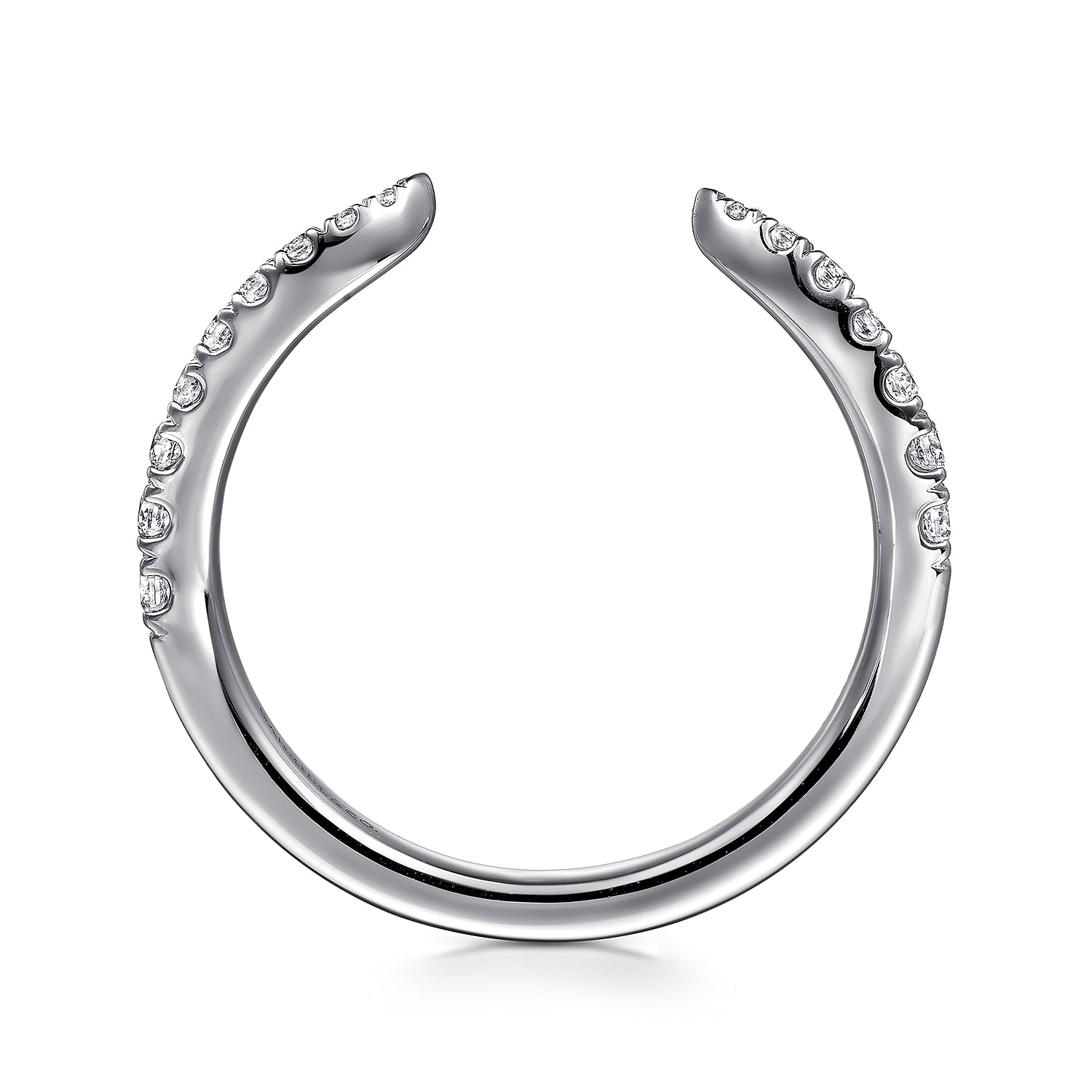 Diamond Wedding Band in 14K White Gold, photograph 2
