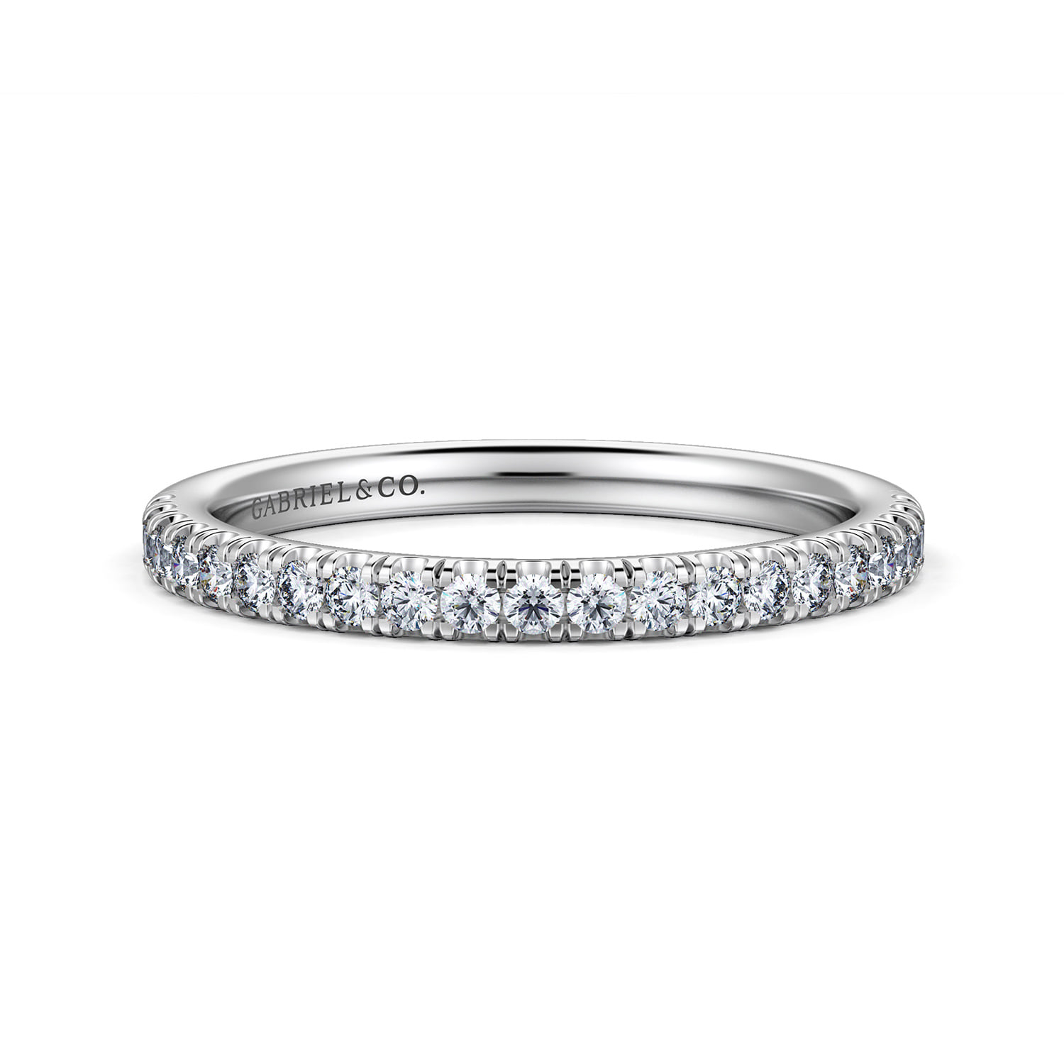 Diamond Matching Wedding Band in 14K White Gold