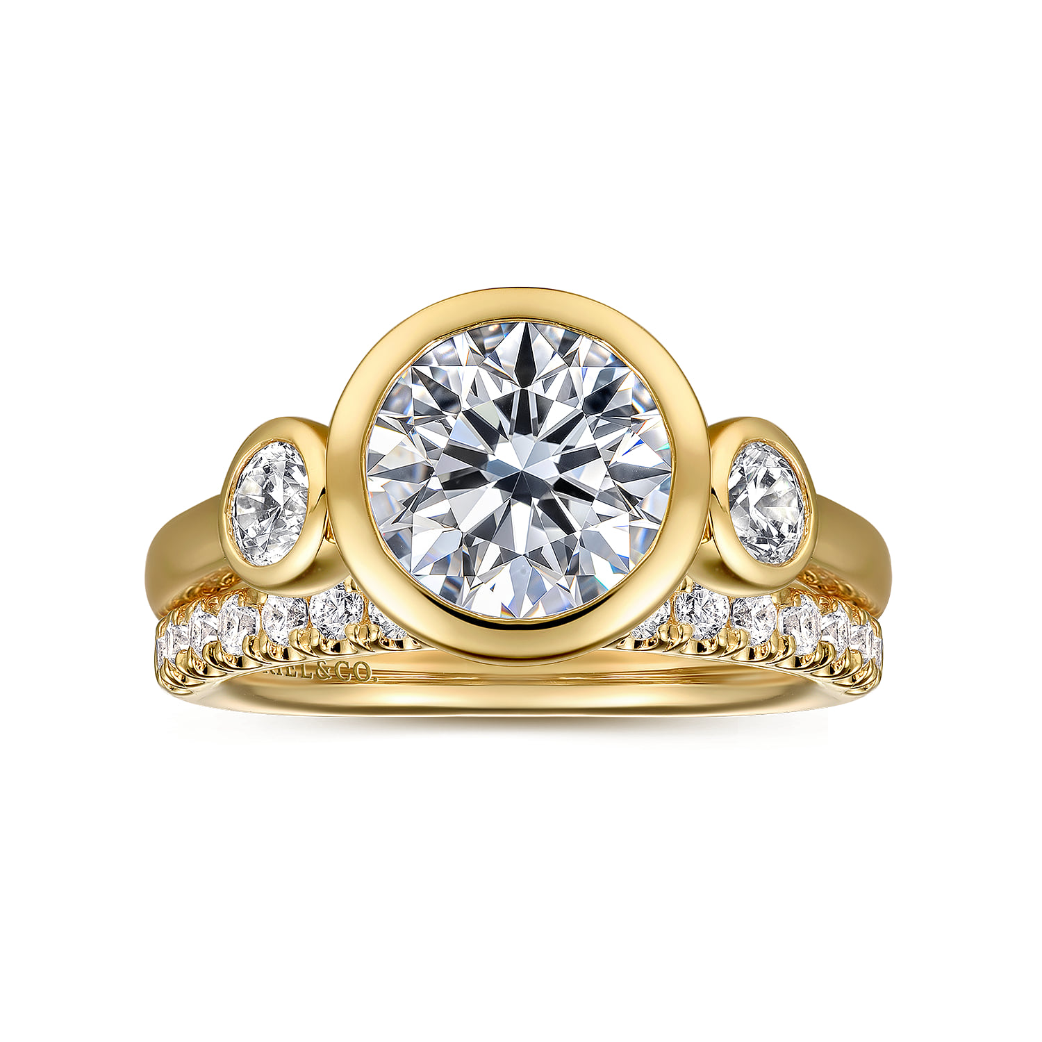 Diamond Wedding Band in 14K Yellow Gold, photograph 4