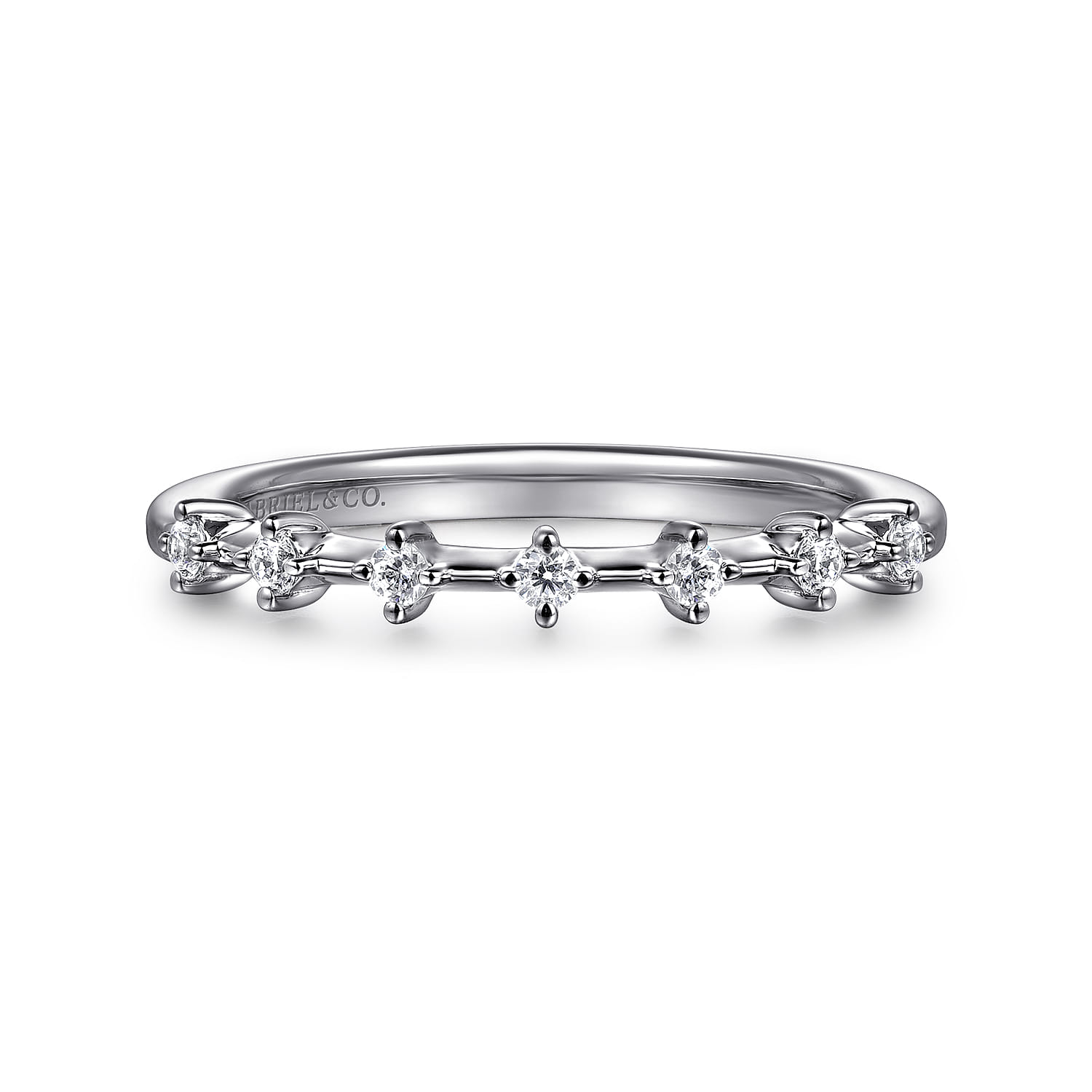 Diamond Wedding Band in 14K White Gold