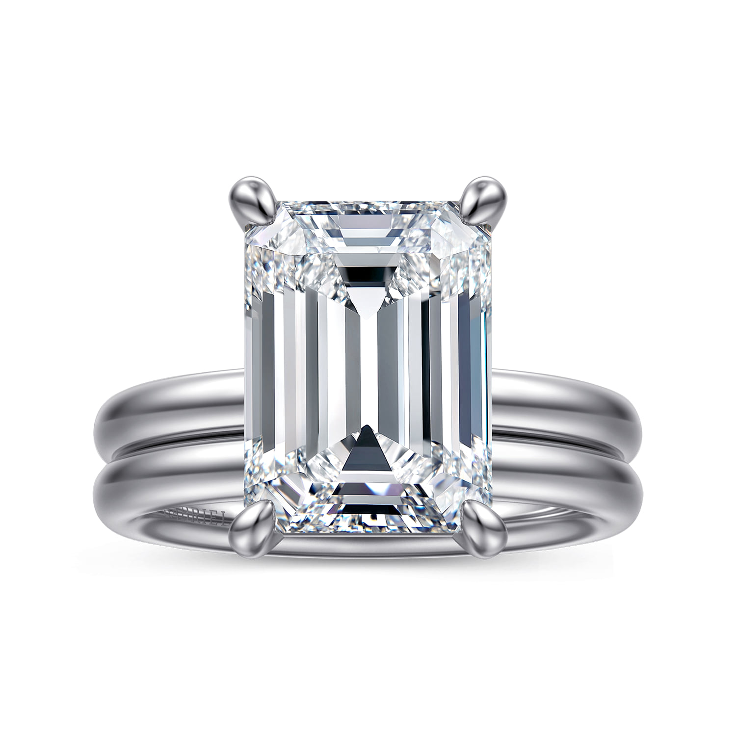 Matching Wedding Band in 14K White Gold, photograph 4