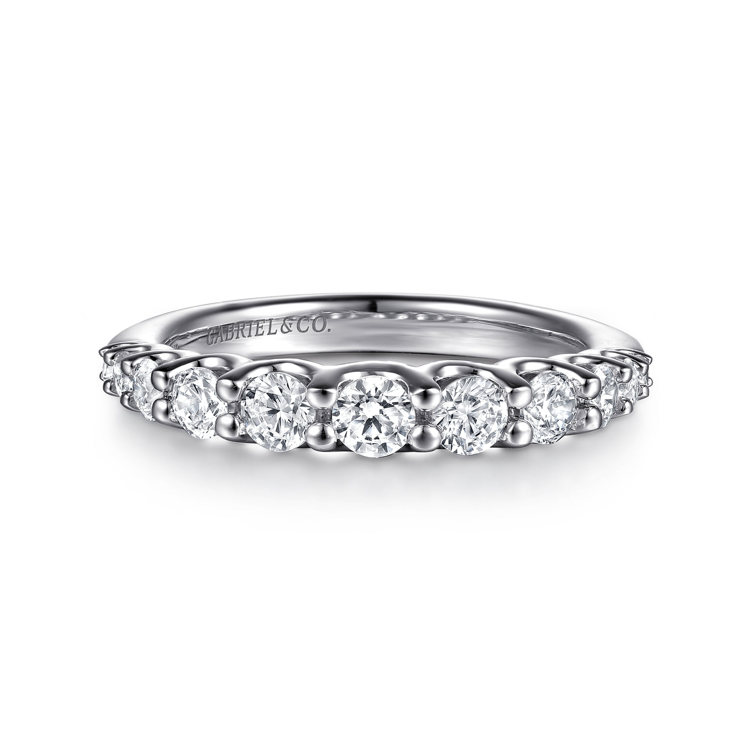 Diamond Wedding Band in 14K White Gold