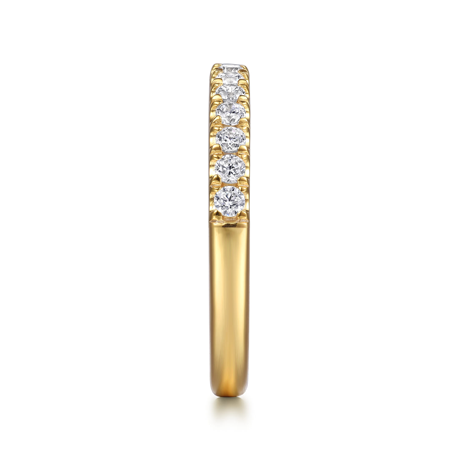 Matching Diamond Wedding Band in 14K Yellow Gold, photograph 4