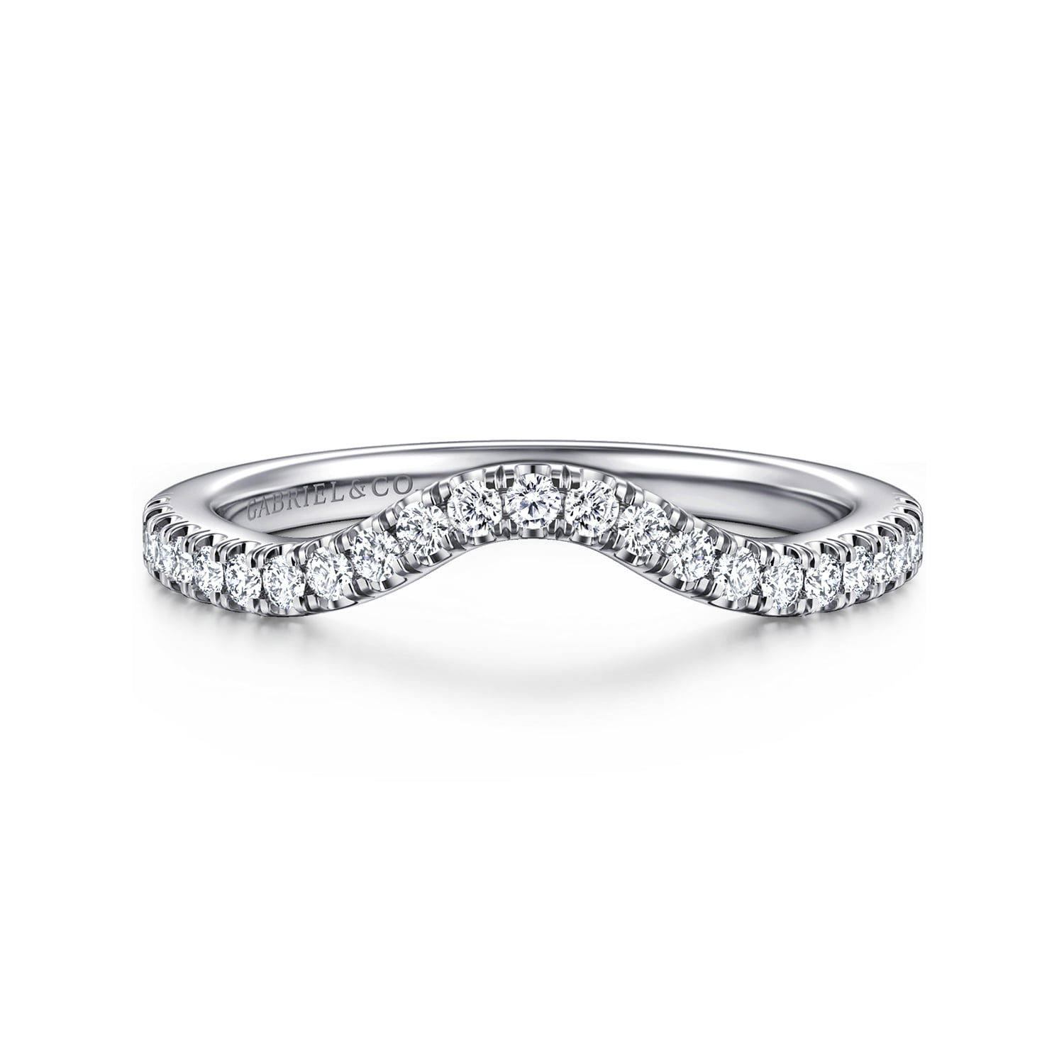 Diamond Matching Wedding Band in 14K White Gold