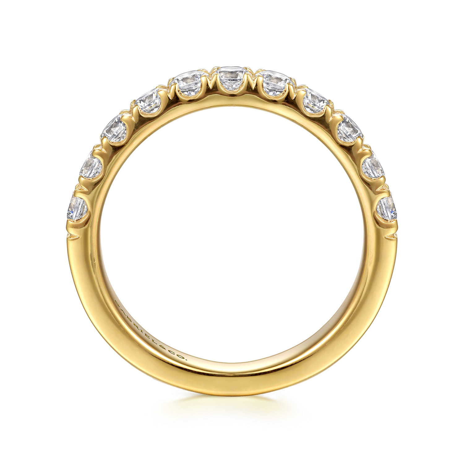 Diamond Matching Wedding Band in 14K Yellow Gold, photograph 2