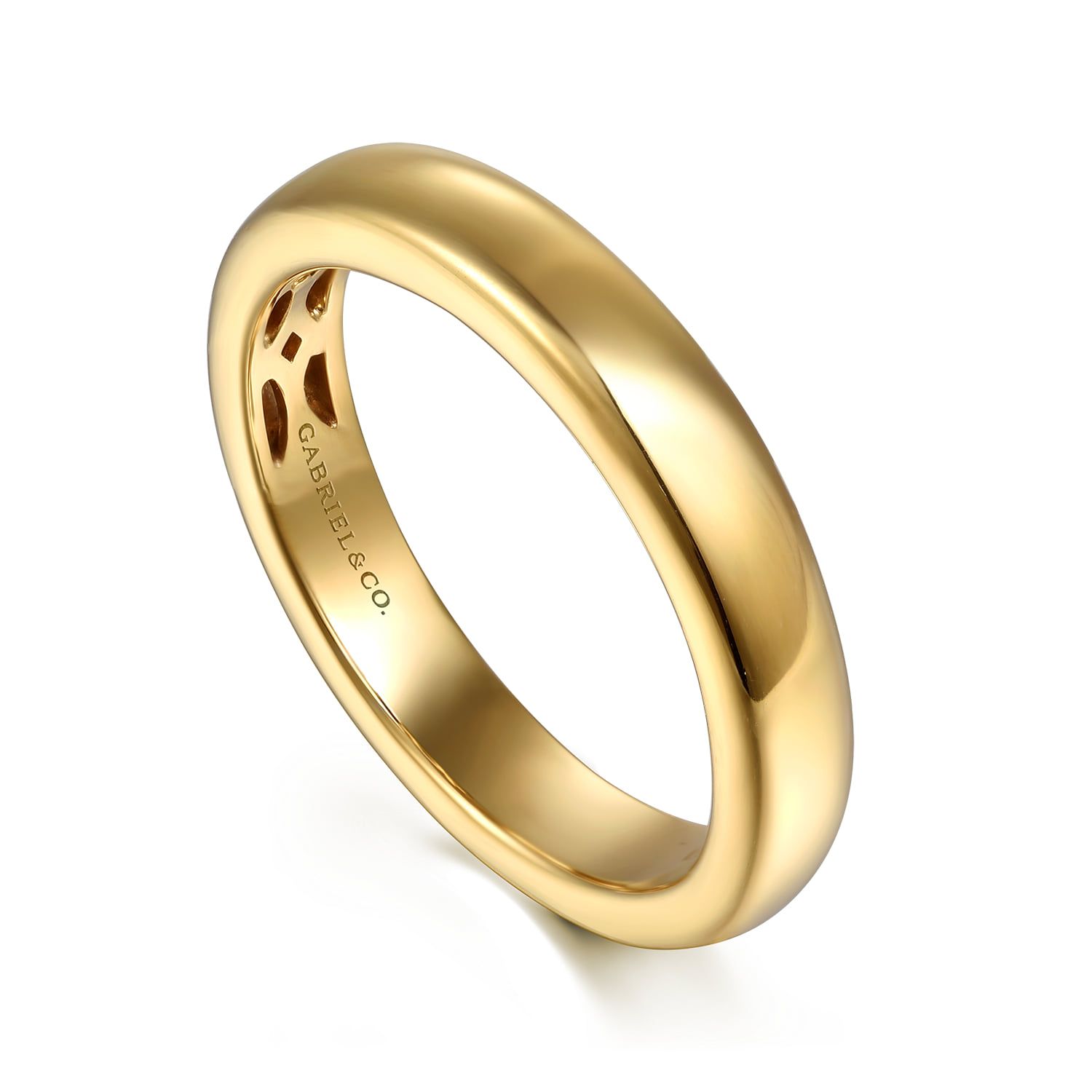 Wedding Band in 14K Yellow Gold, photograph 3