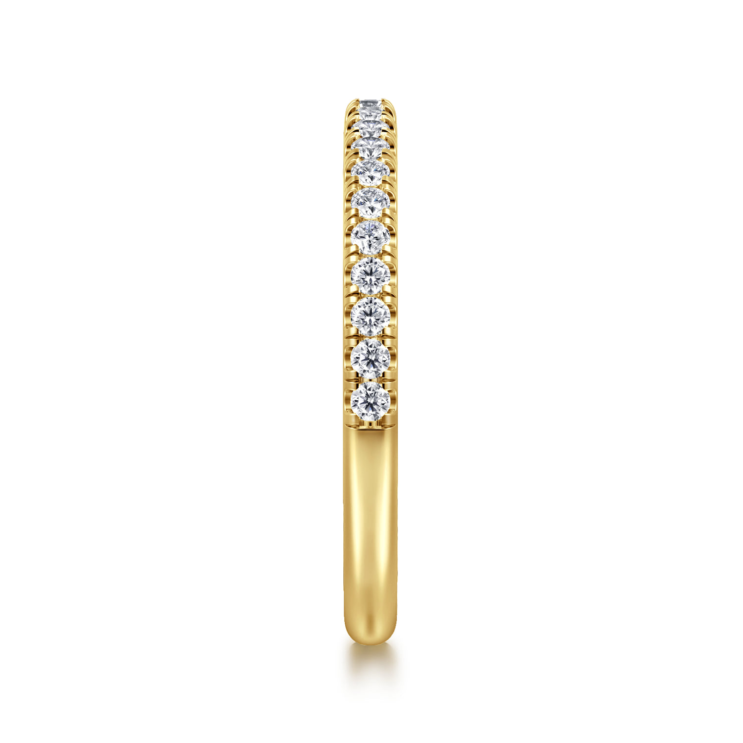 Diamond Matching Wedding Band in 14K Yellow Gold, photograph 5