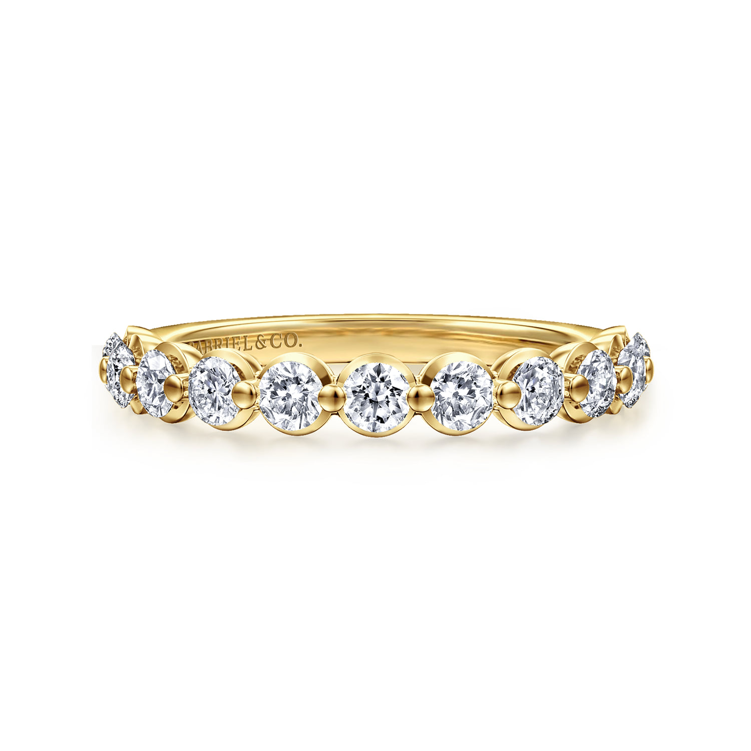 Diamond Wedding Band in 14K Yellow Gold