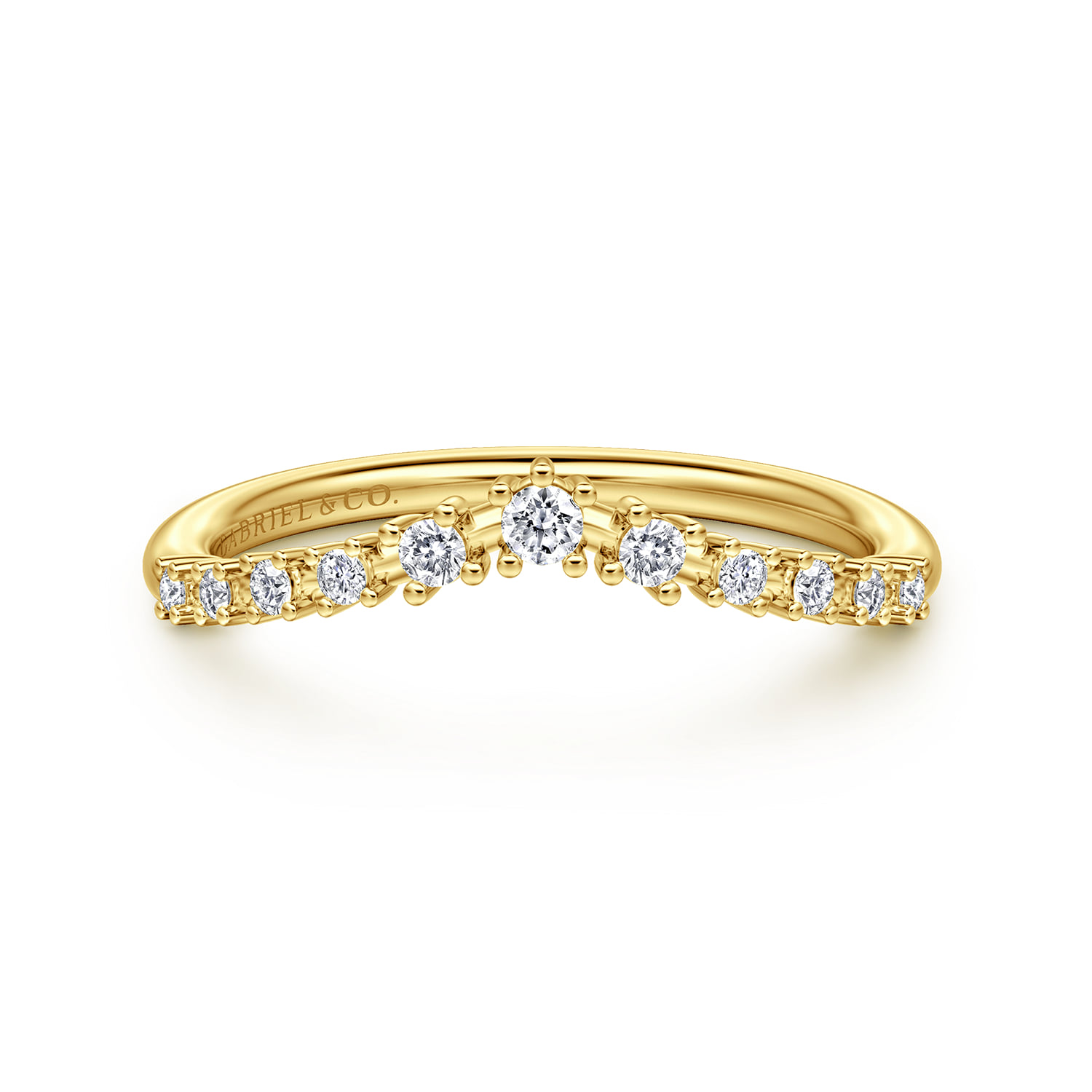 Diamond Matching Wedding Band in 14K Yellow Gold