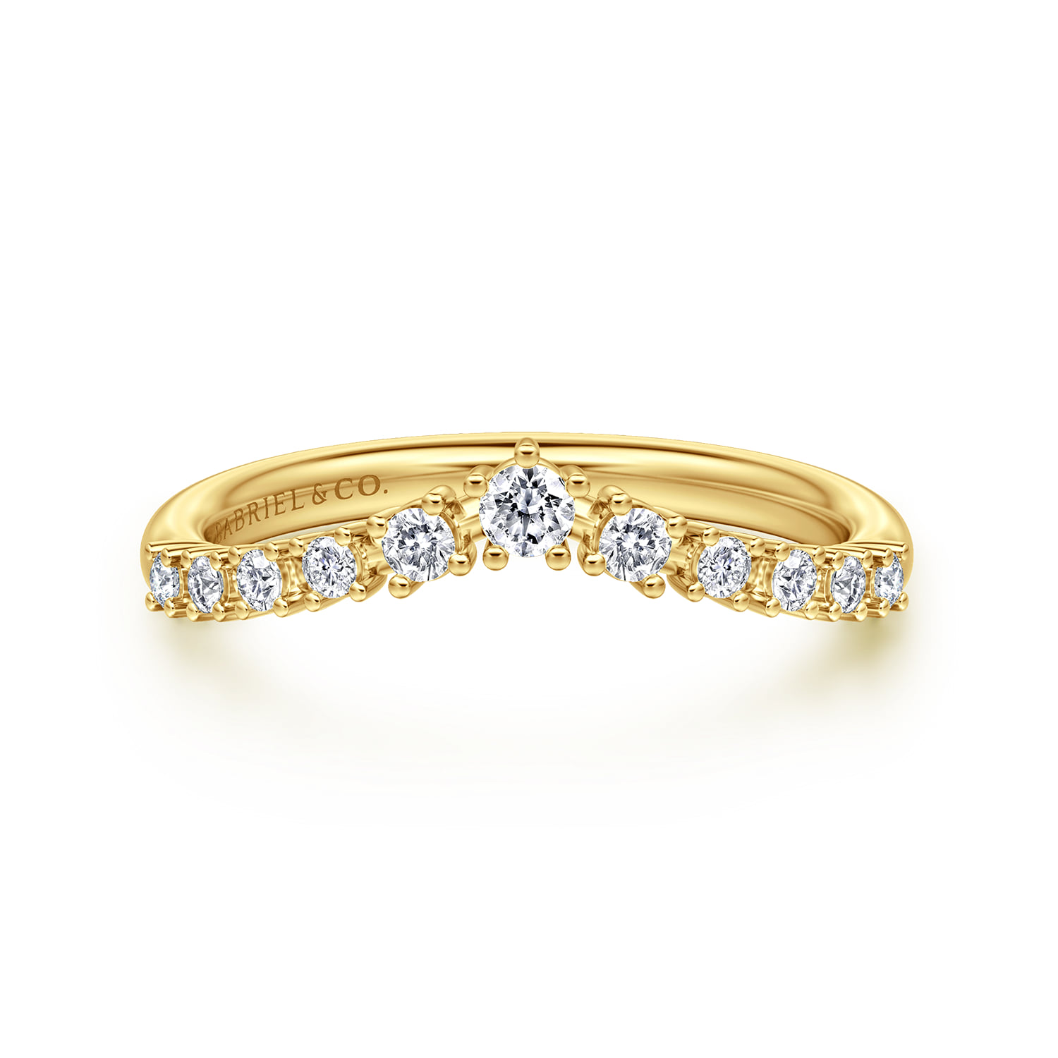 Diamond Matching Wedding Band in 14K Yellow Gold