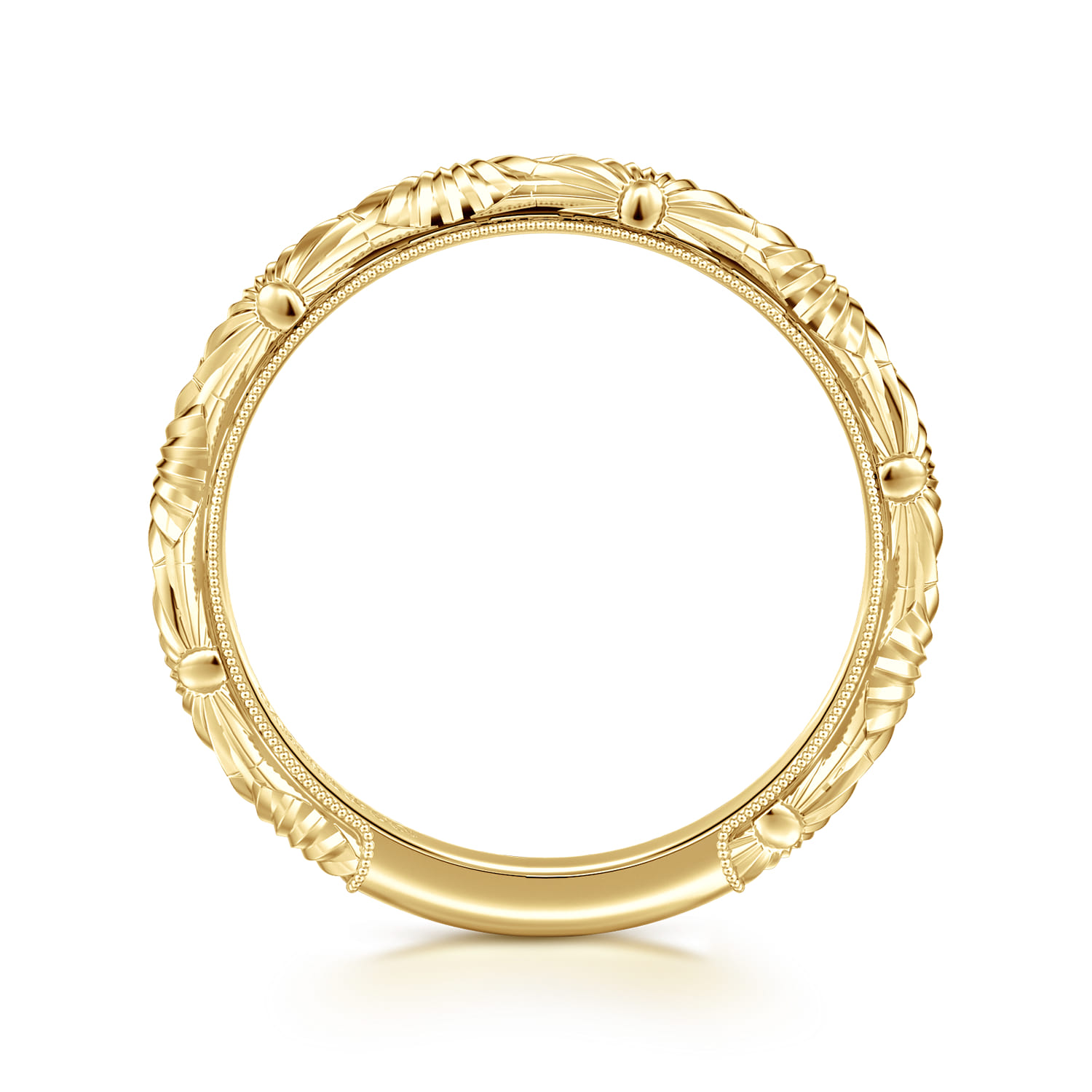 Matching Wedding Band in 14K Yellow Gold, photograph 2