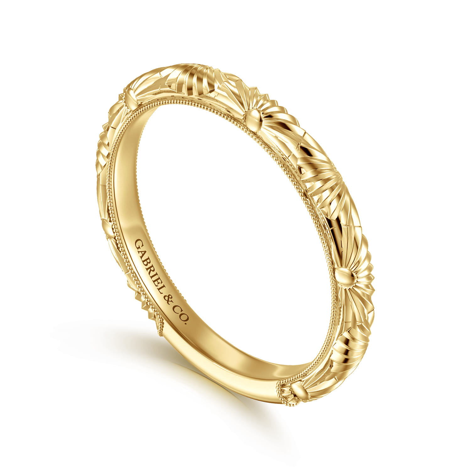 Matching Wedding Band in 14K Yellow Gold, photograph 3