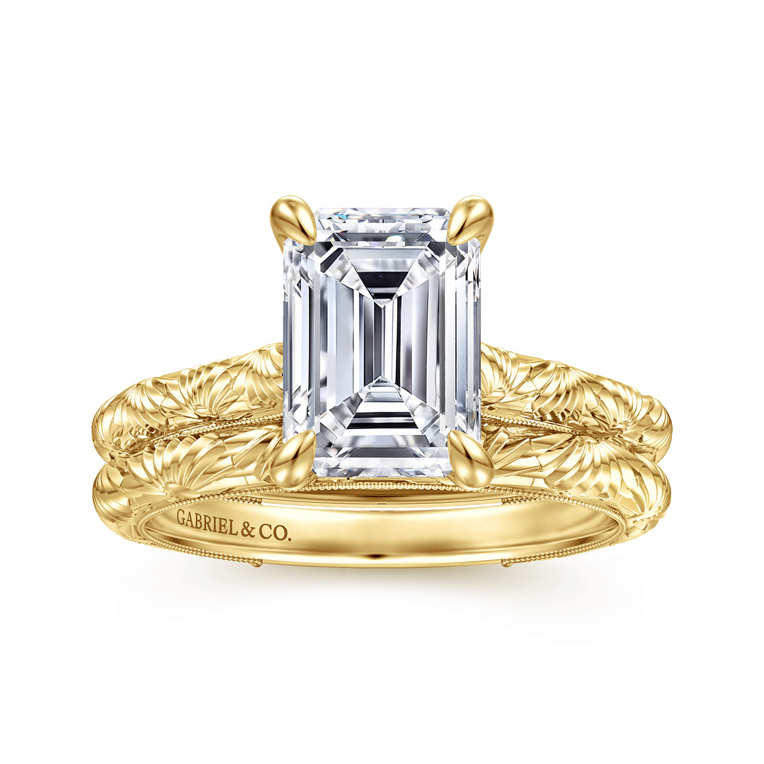 Matching Wedding Band in 14K Yellow Gold, photograph 4