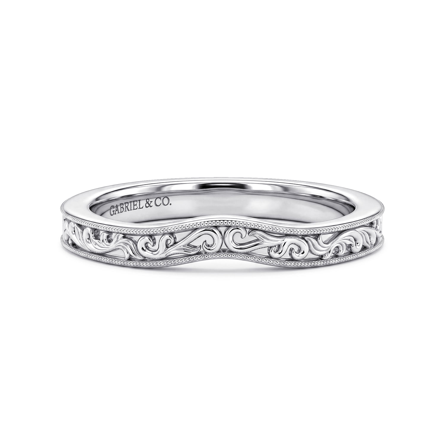 Vintage Inspired Matching Wedding Band