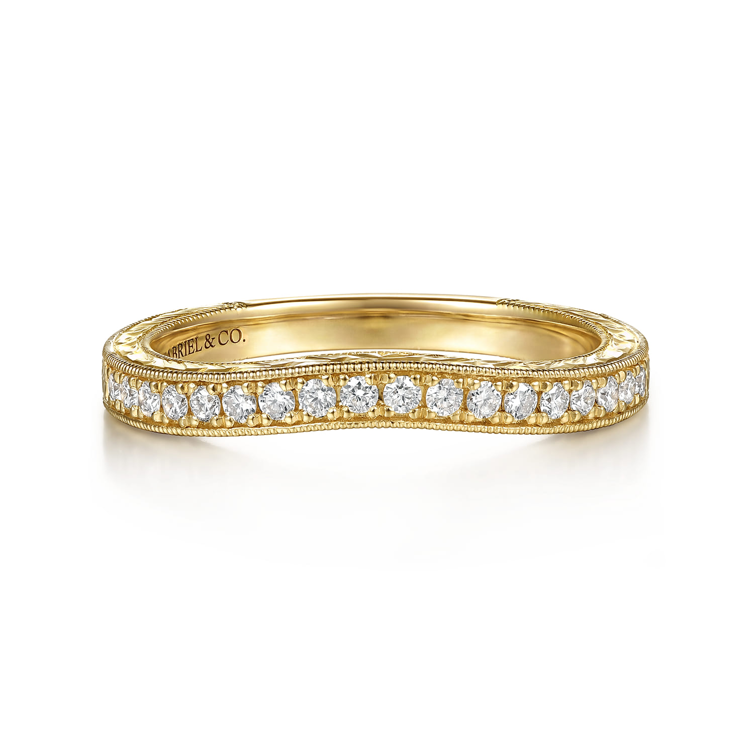 Diamond Matching Wedding Band in 14K Yellow Gold