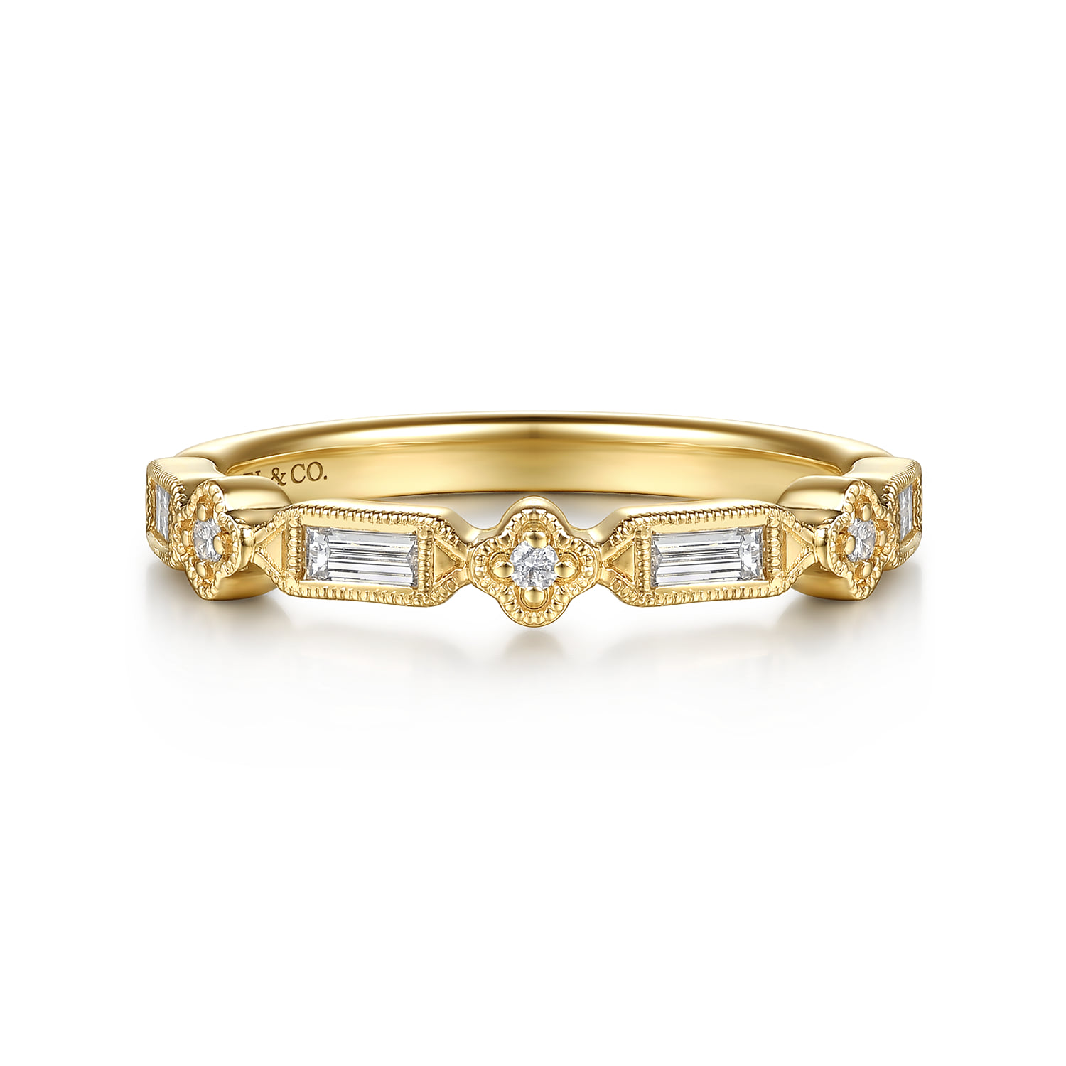 Vintage Inspired Diamond Matching Wedding Band