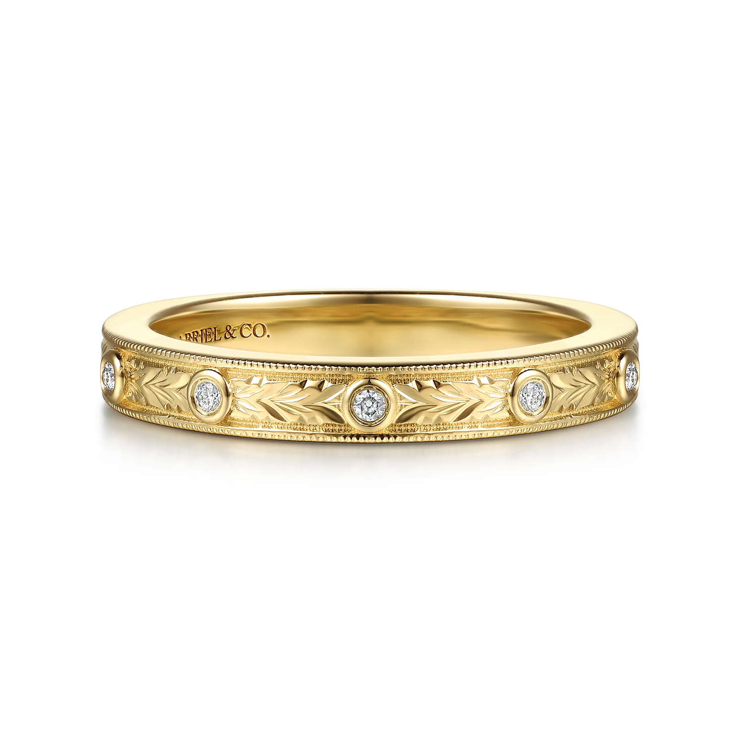 Vintage Inspired Diamond Matching Wedding Band