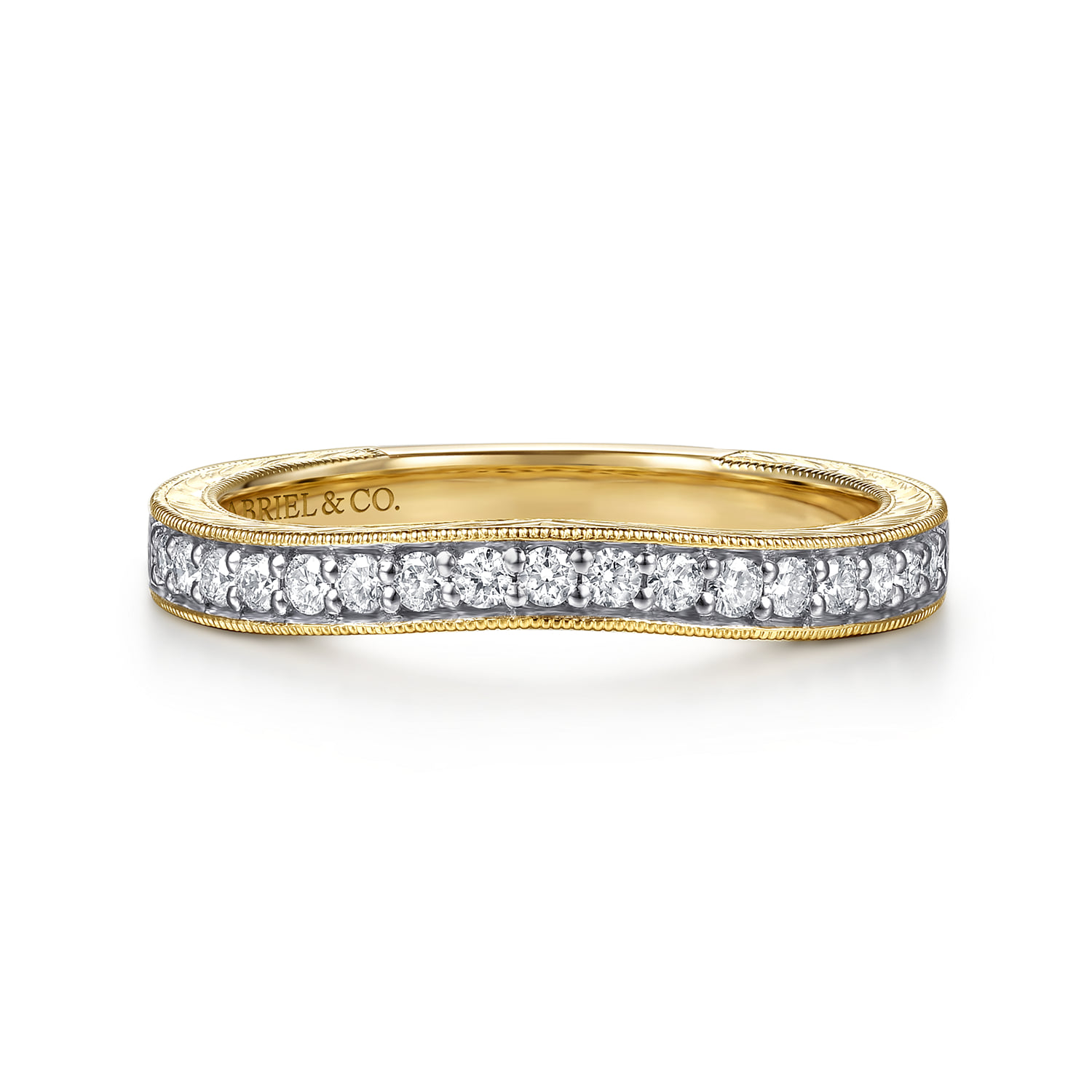 Vintage Inspired Diamond Matching Wedding Band