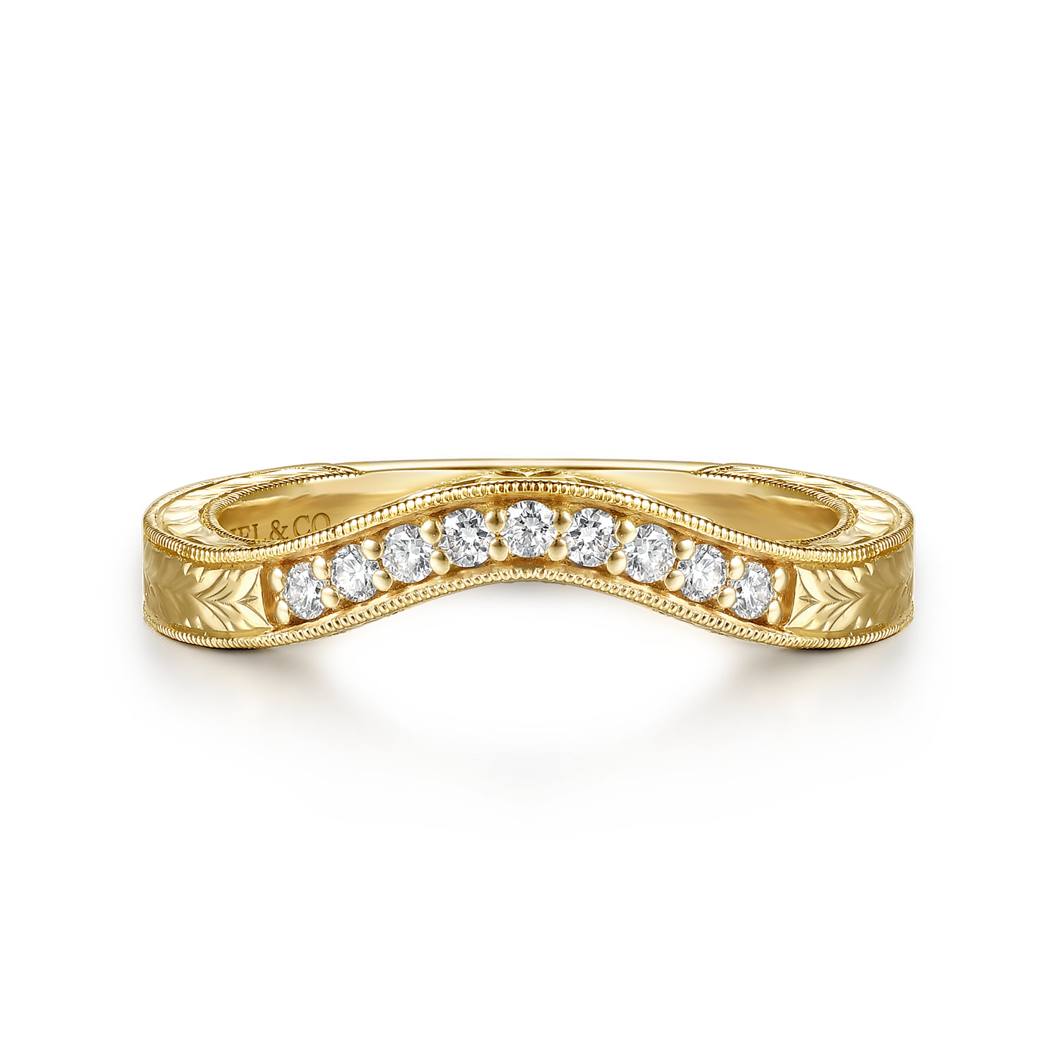 Vintage Inspired Diamond Matching Wedding Band