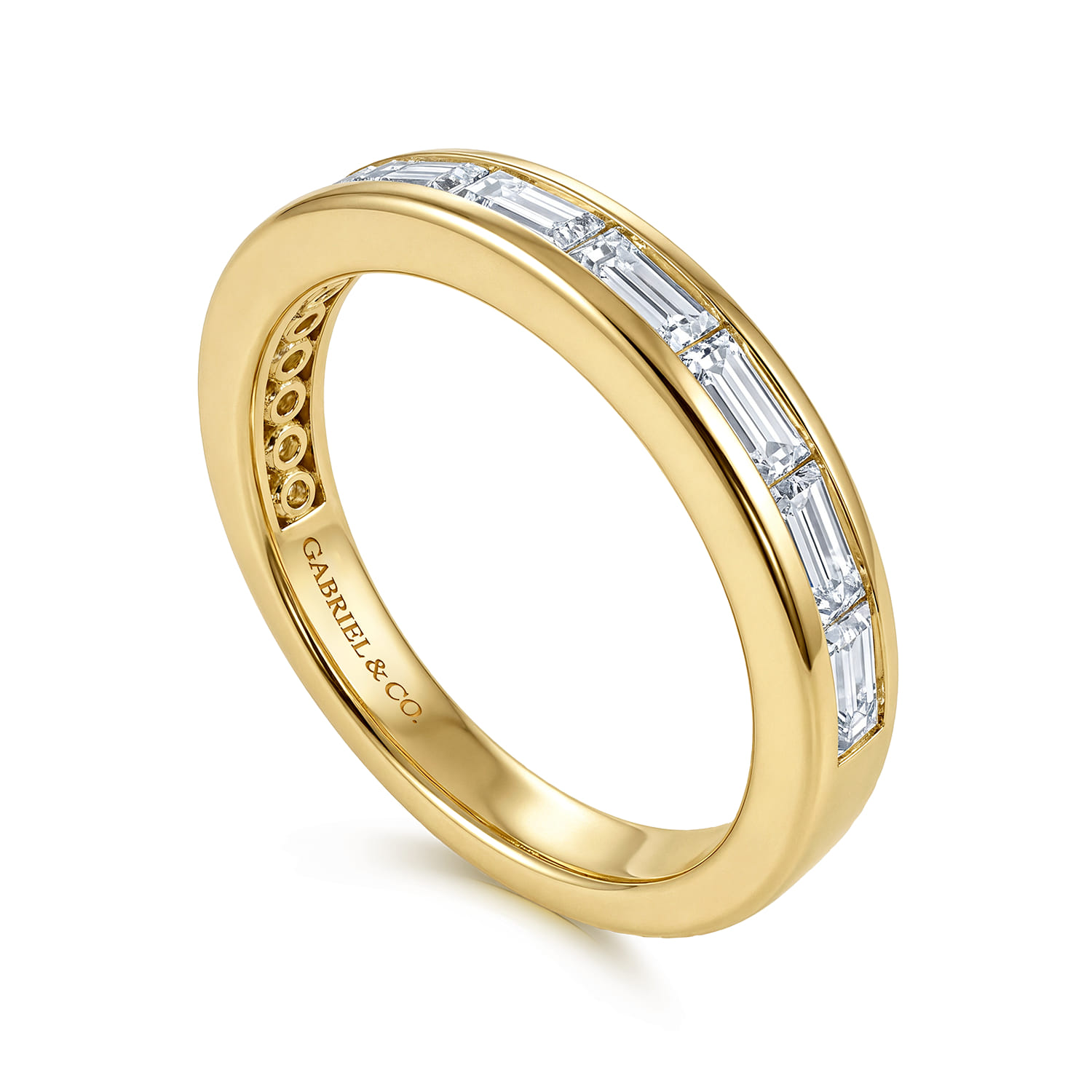 Diamond Matching Wedding Band in 14K Yellow Gold, photograph 3
