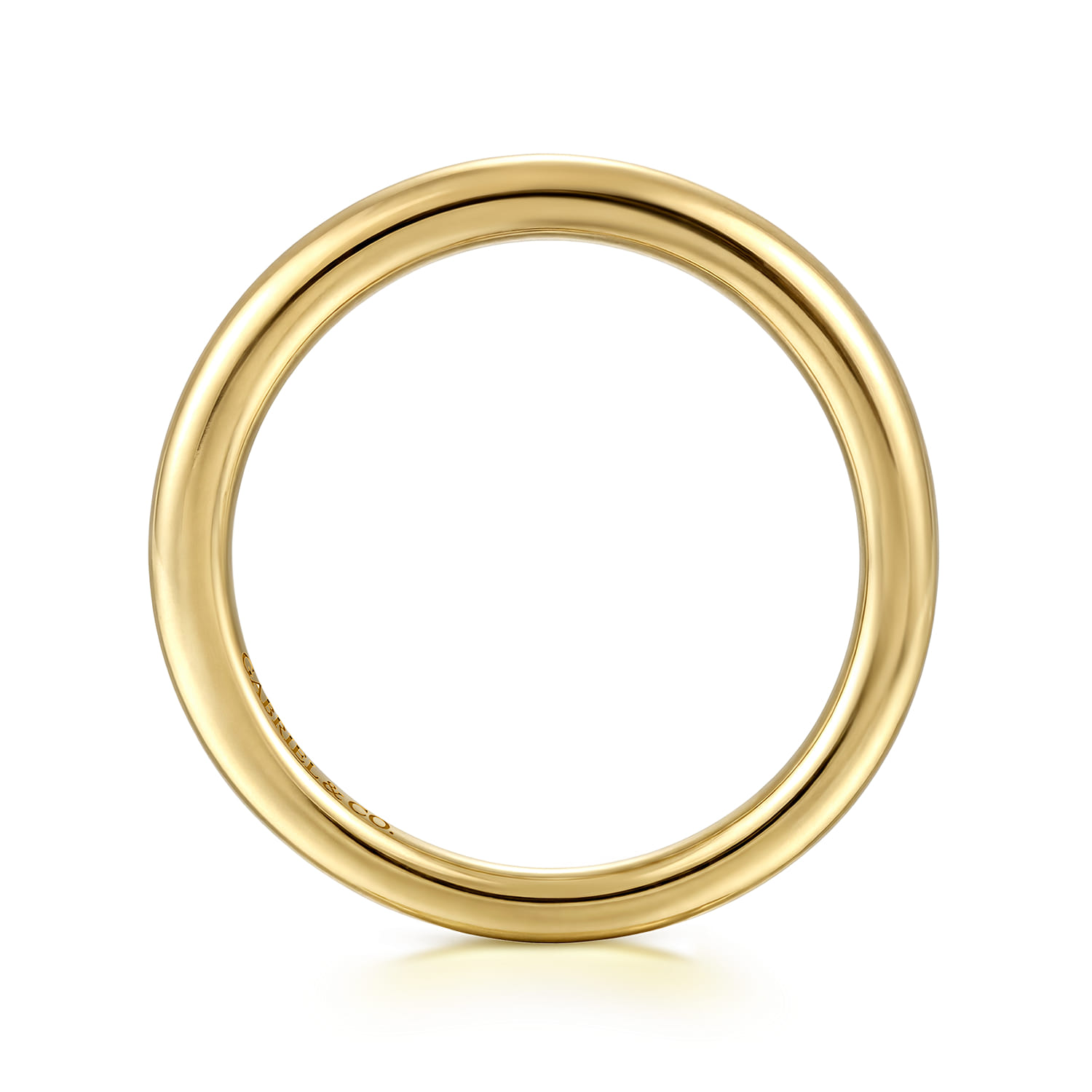 Matching Wedding Band in 14K Yellow Gold, photograph 2