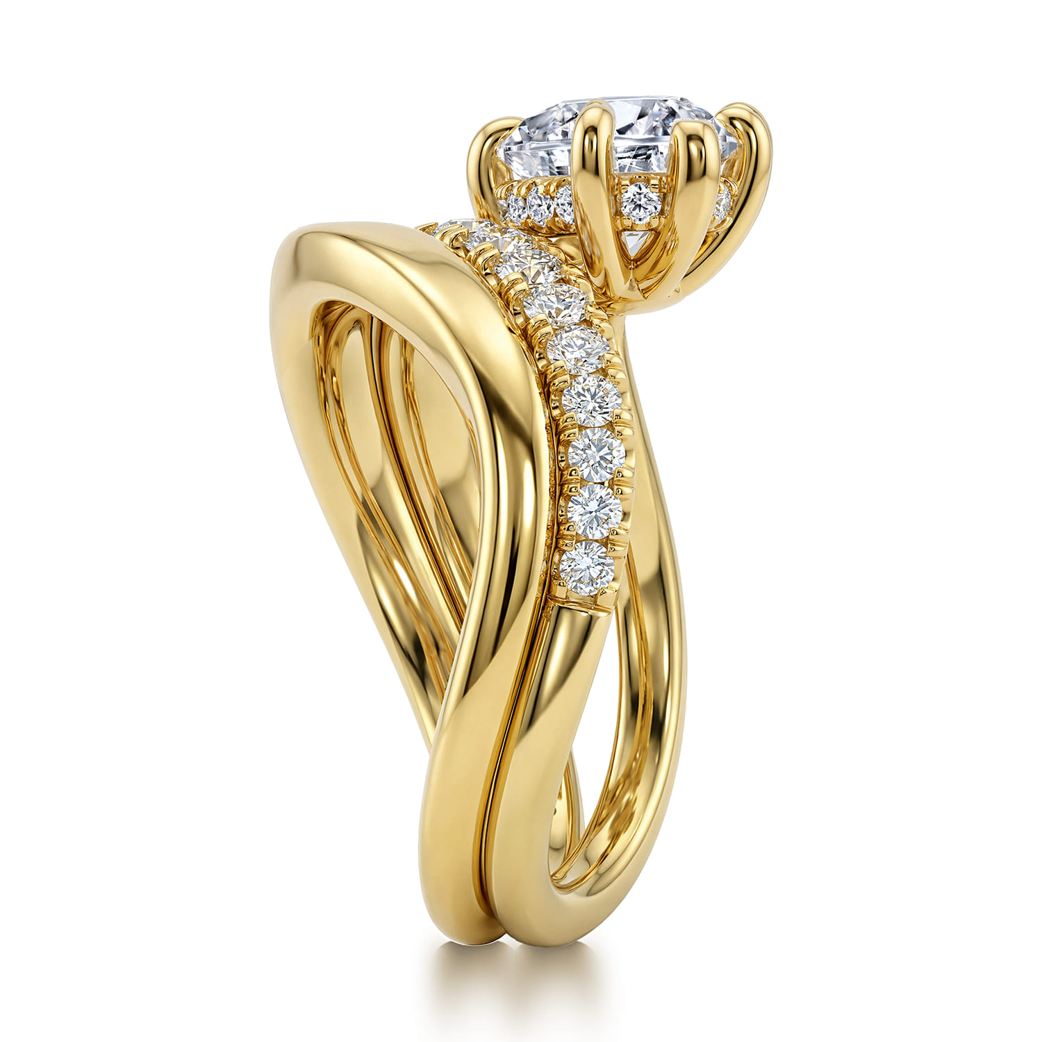 Matching Wedding Band in 14K Yellow Gold, photograph 5