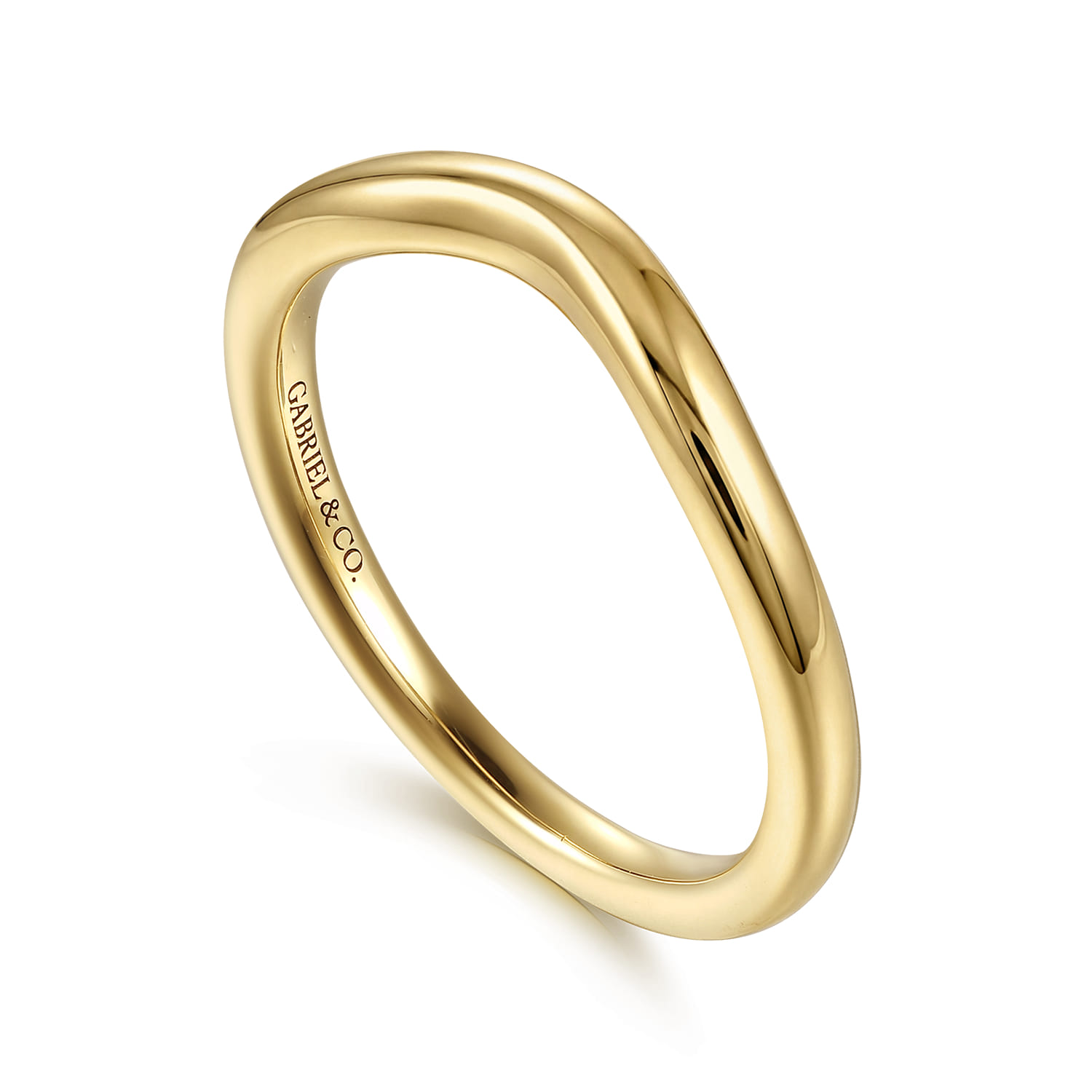 Matching Wedding Band in 14K Yellow Gold, photograph 3