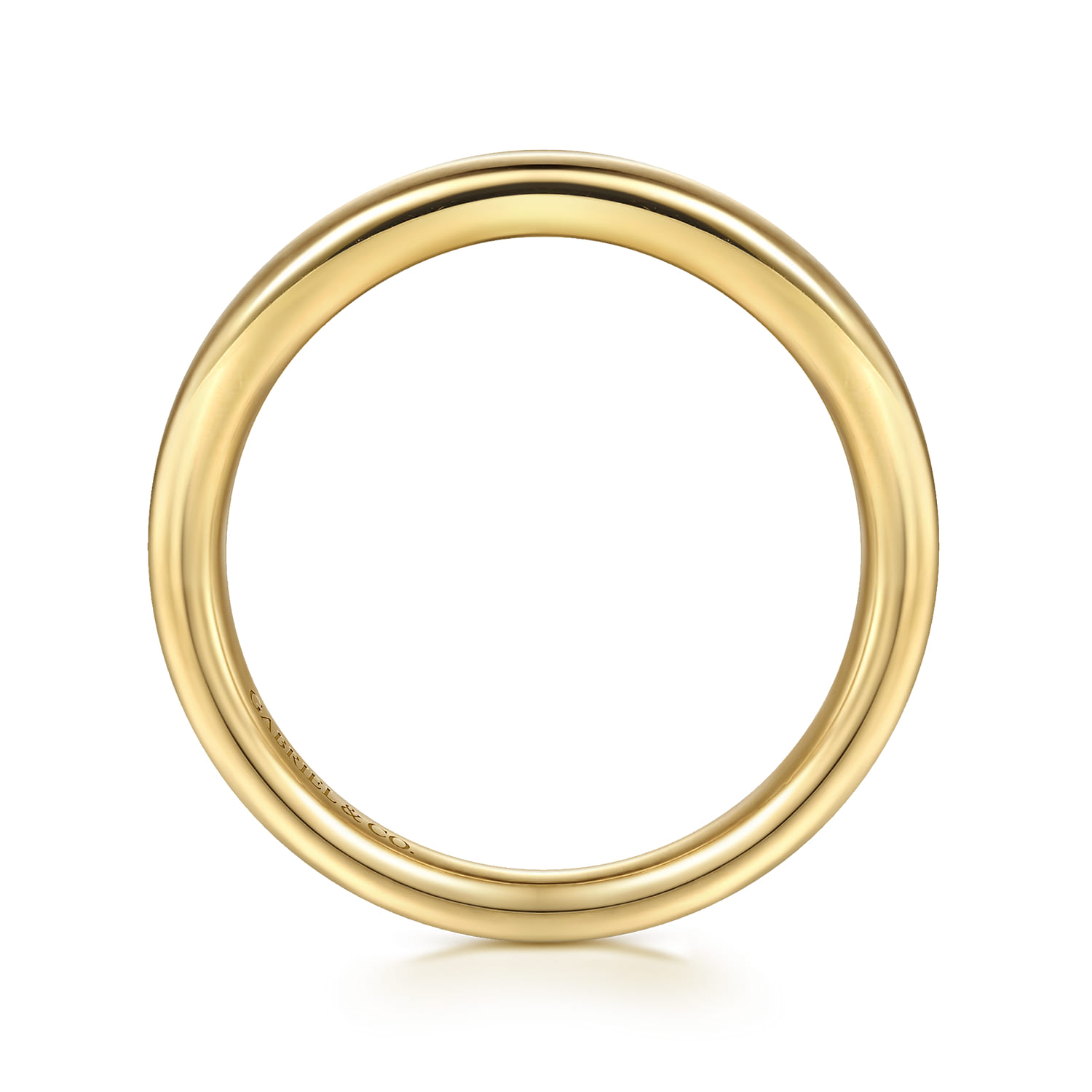 Matching Wedding Band in 14K Yellow Gold, photograph 2