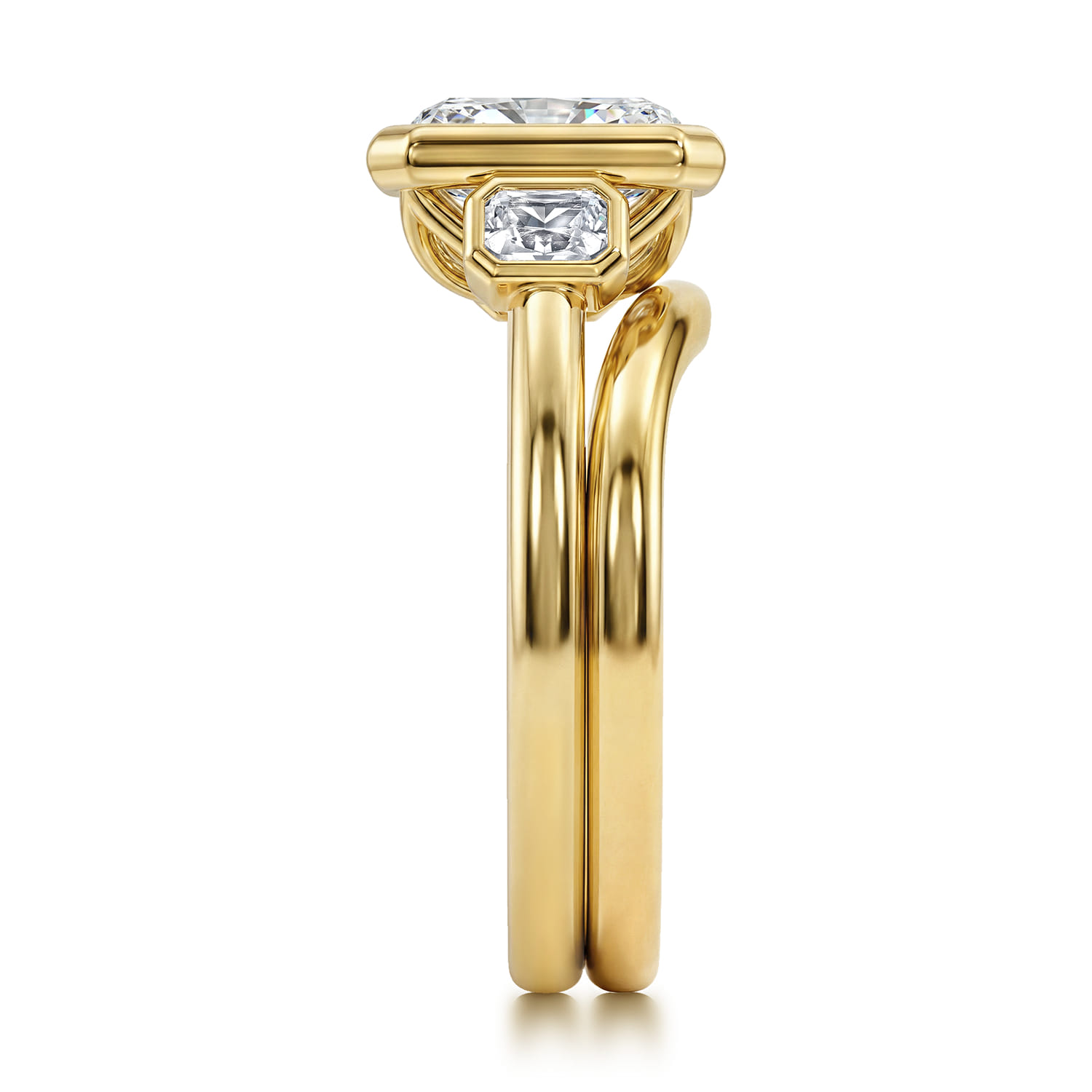 Matching Wedding Band in 14K Yellow Gold, photograph 5