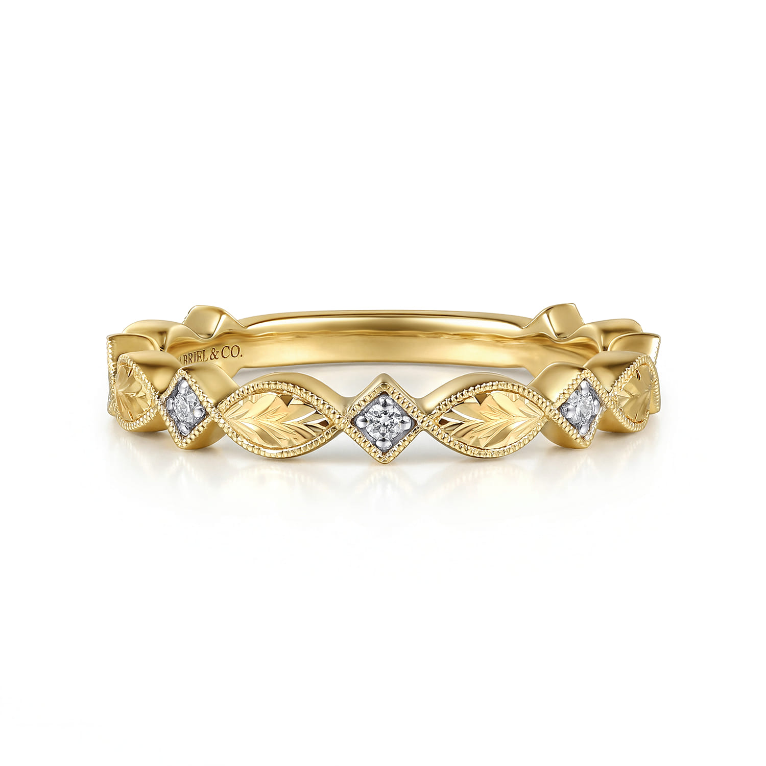 Vintage Inspired Matching Wedding Band